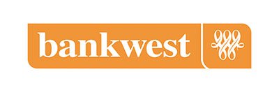Bankwest logo with orange background and white text