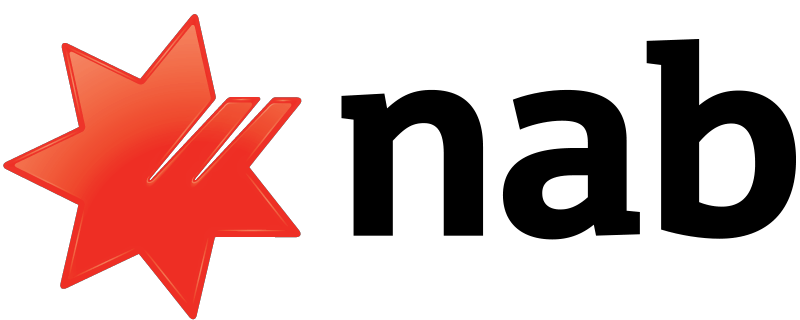 NAB logo with a red star icon and black text