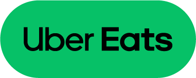 Uber Eats logo with a green background and black text.