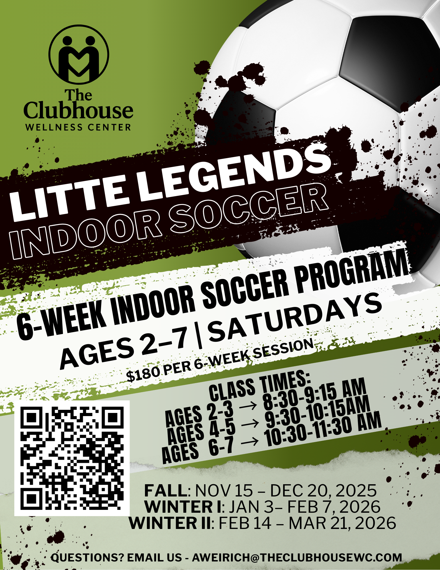 Little Legends Soccer – Ages 2–7