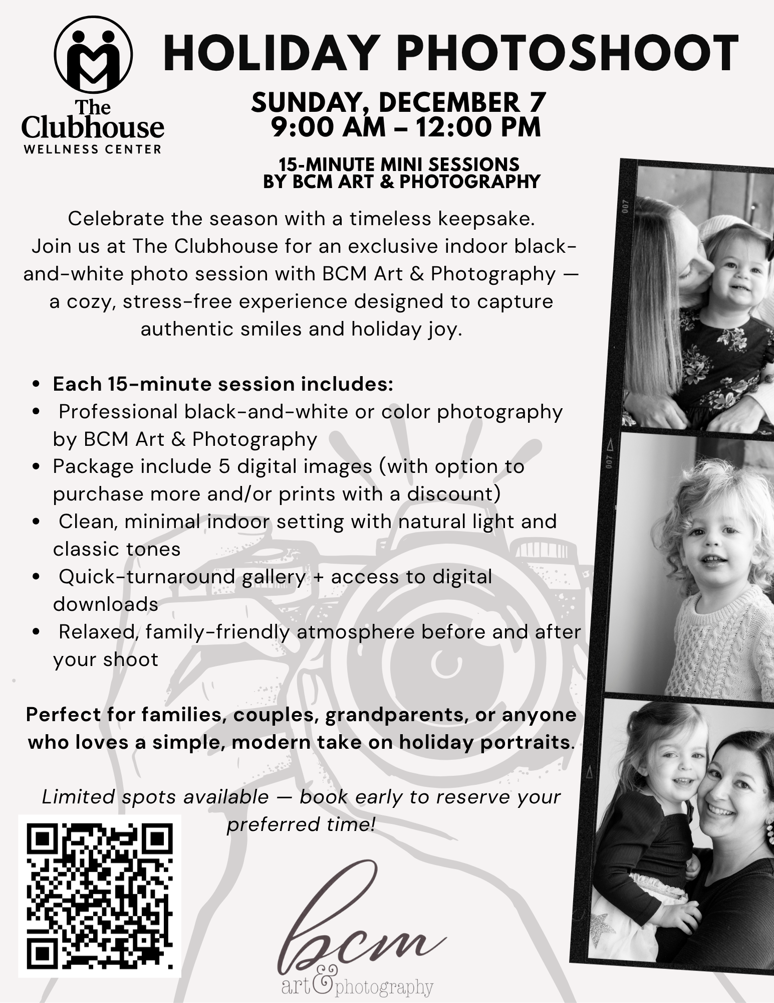 Holiday Photo Mini Sessions with BCM Art &amp; Photography