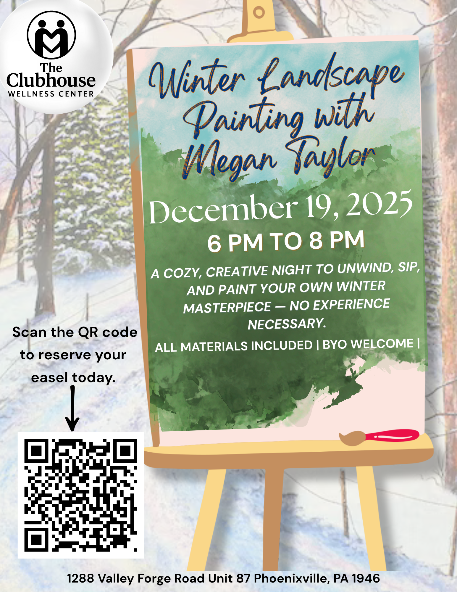 🖌️ Winter Landscape Painting with Megan Taylor