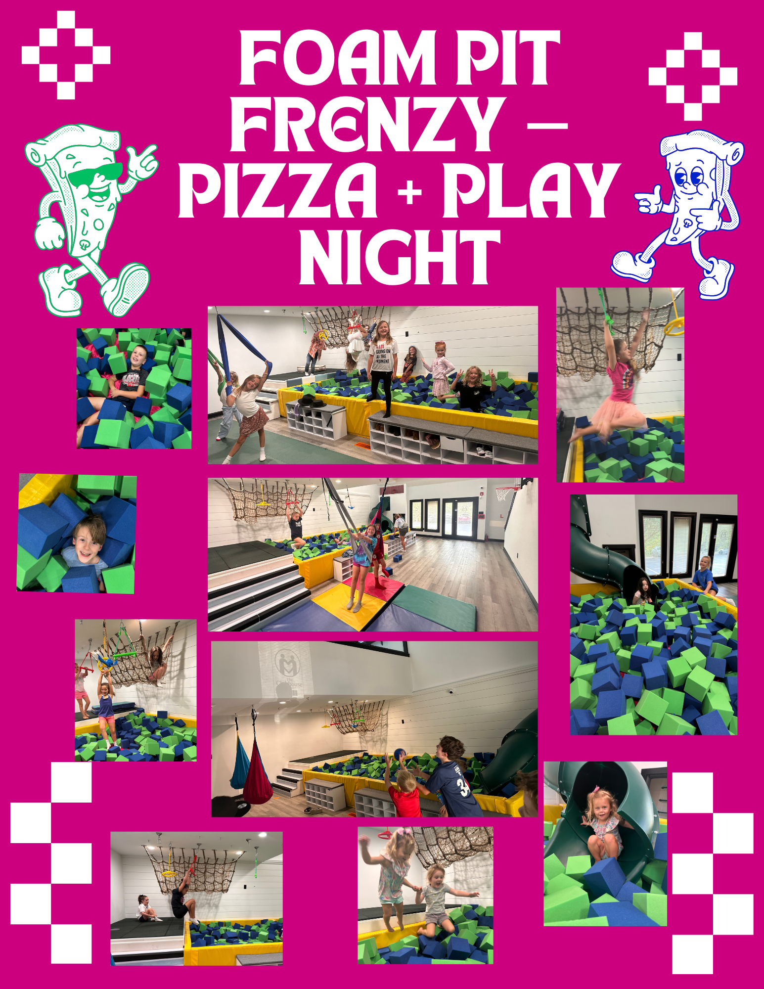 🎉 Foam Pit Frenzy — Pizza + Play Night