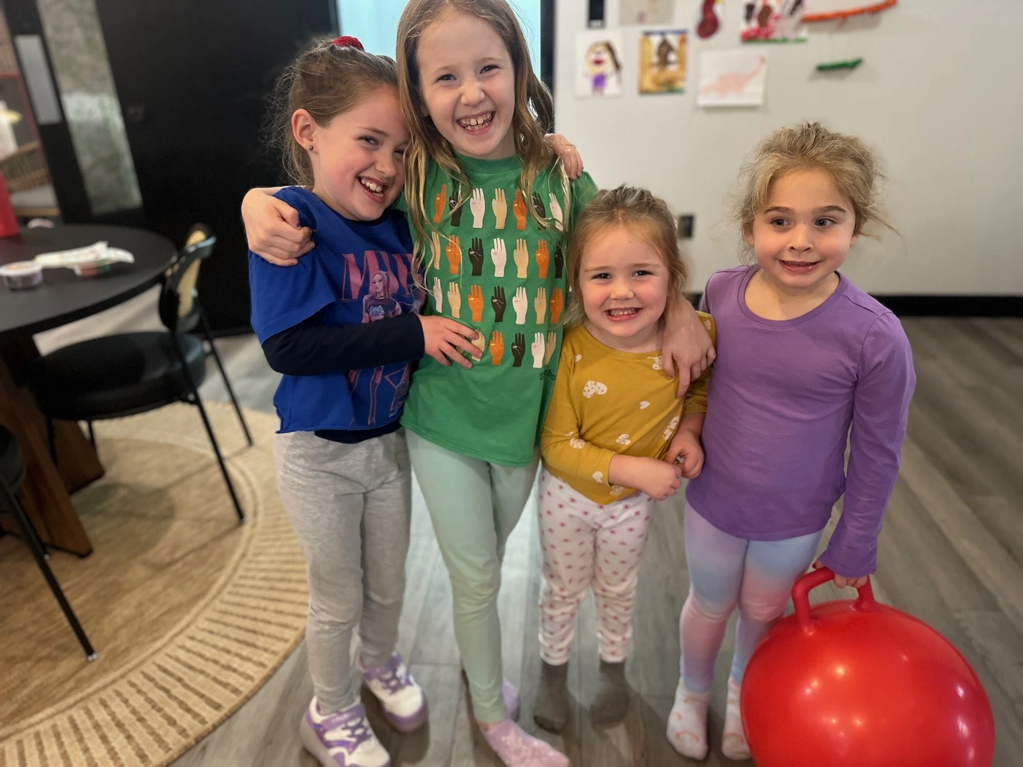 Girls having fun at The Clubhouse kids activities center Phoenixville PA near Chester County and Montco