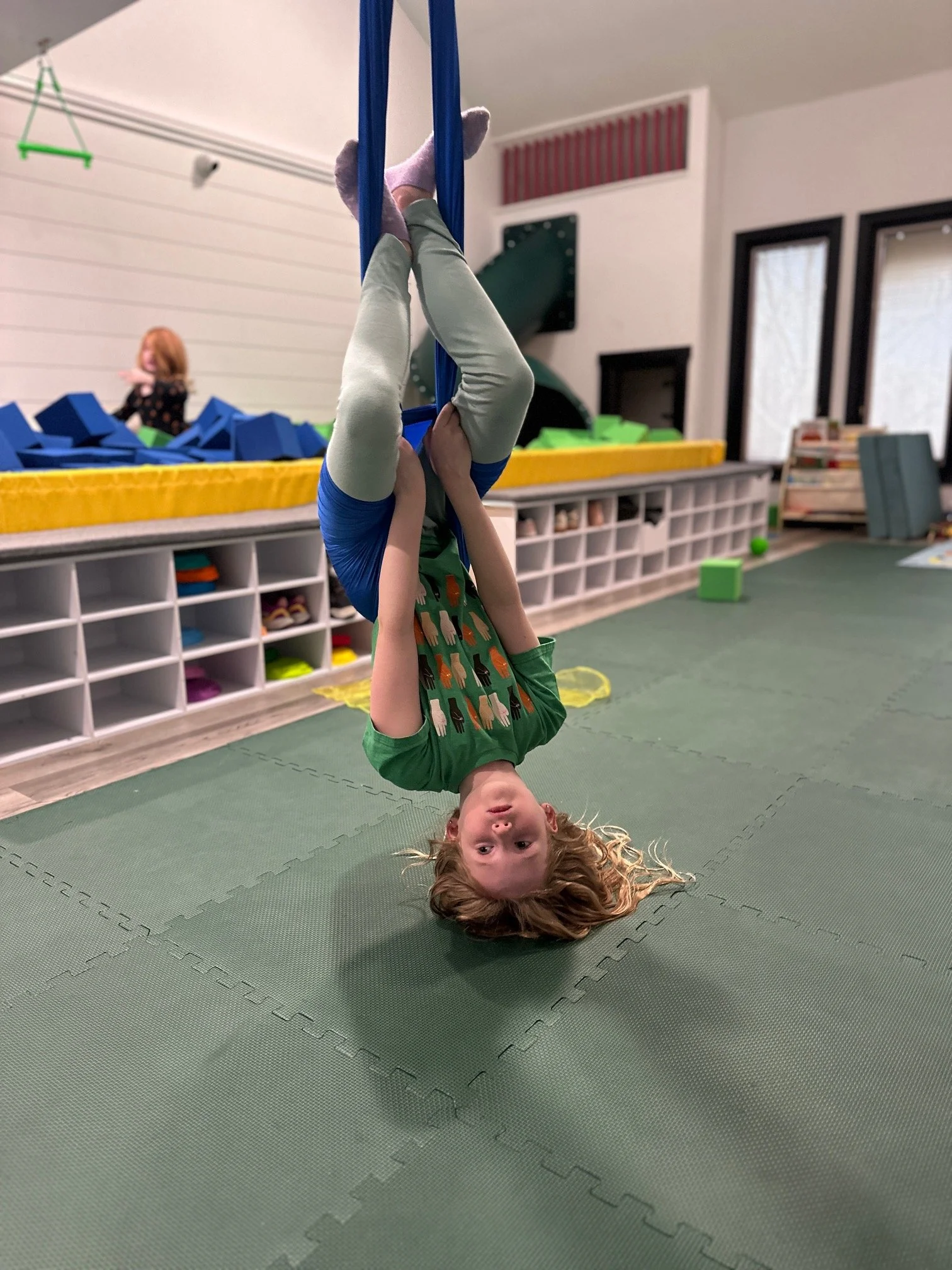 Kids gymnastics and active play at The Clubhouse indoor play space near Phoenixville and Collegeville PA