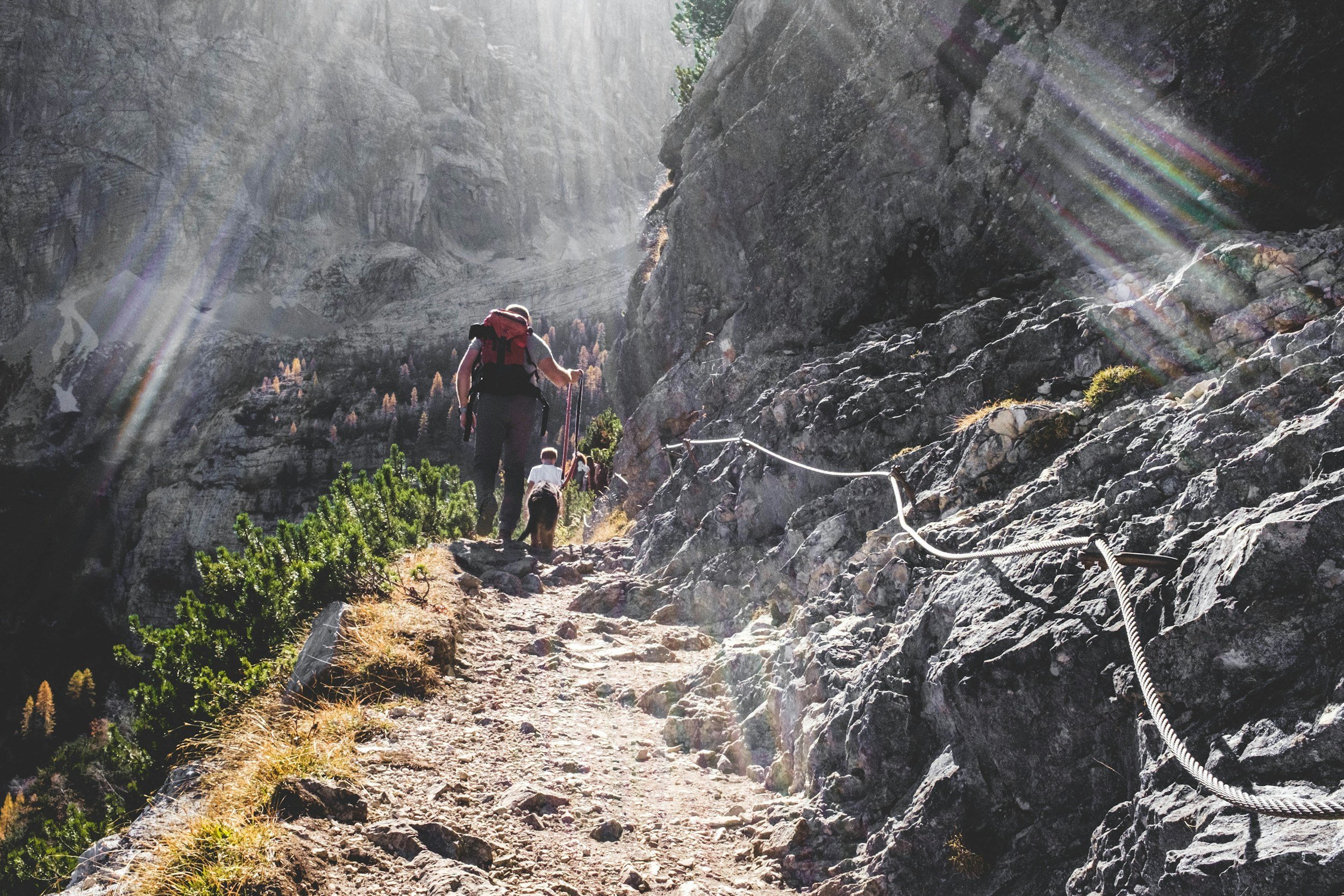 Parenting; Hiking in the dark.