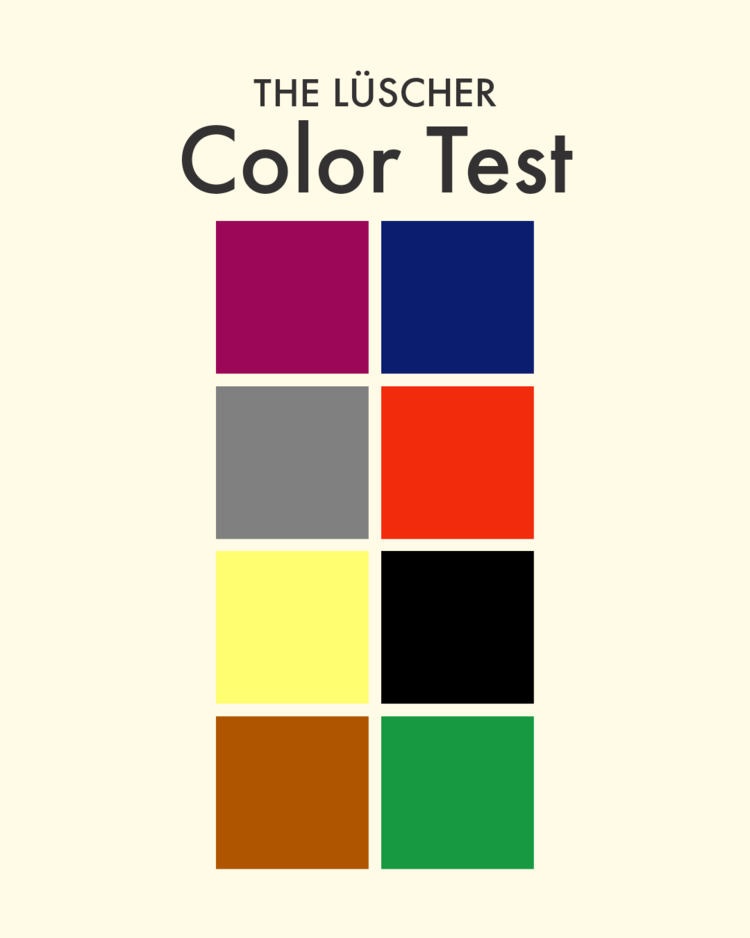 Imogen Staines: The Luscher Color Test and your low self esteem: a match made in hell
