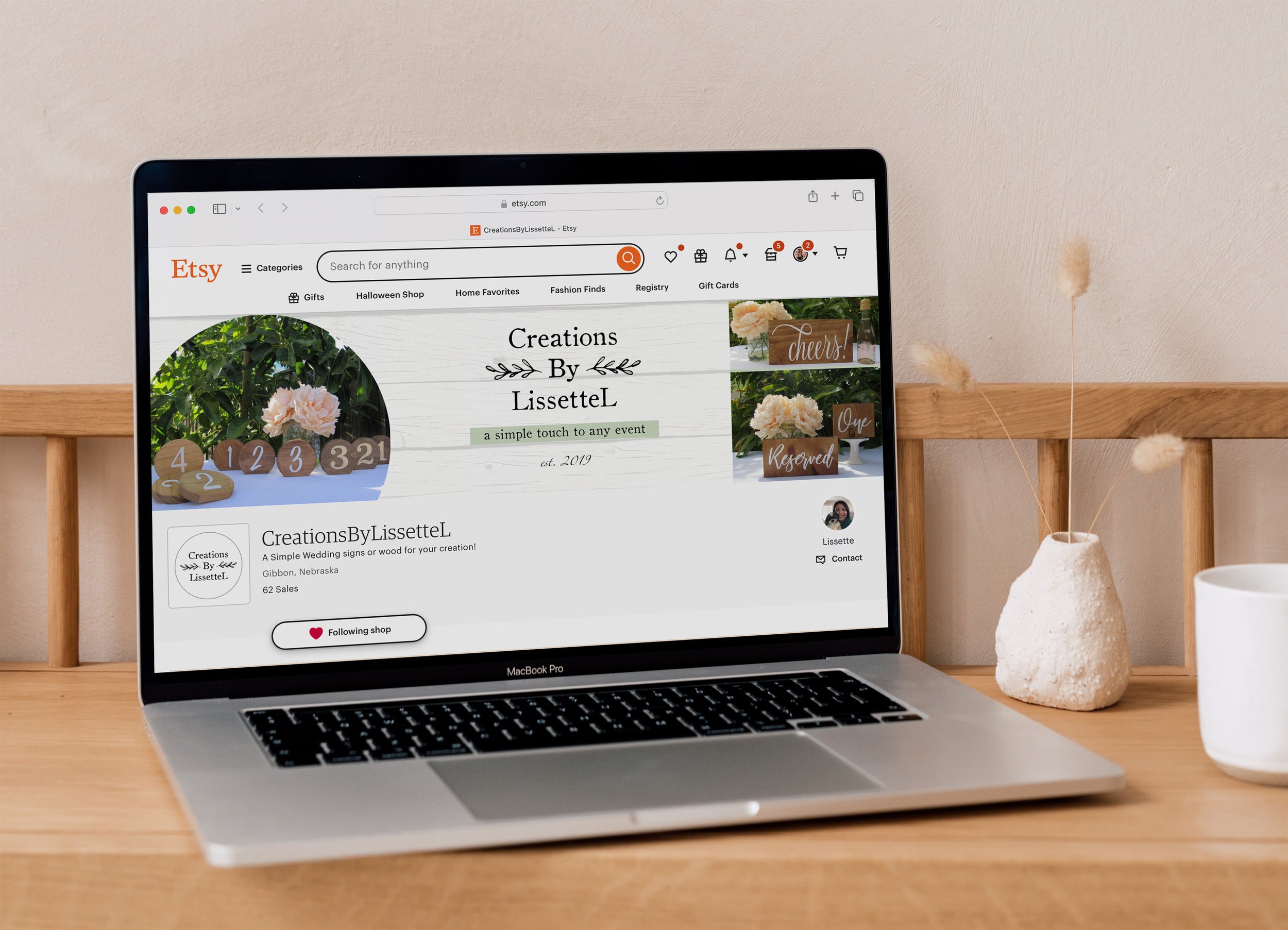 Etsy shop banner for small business