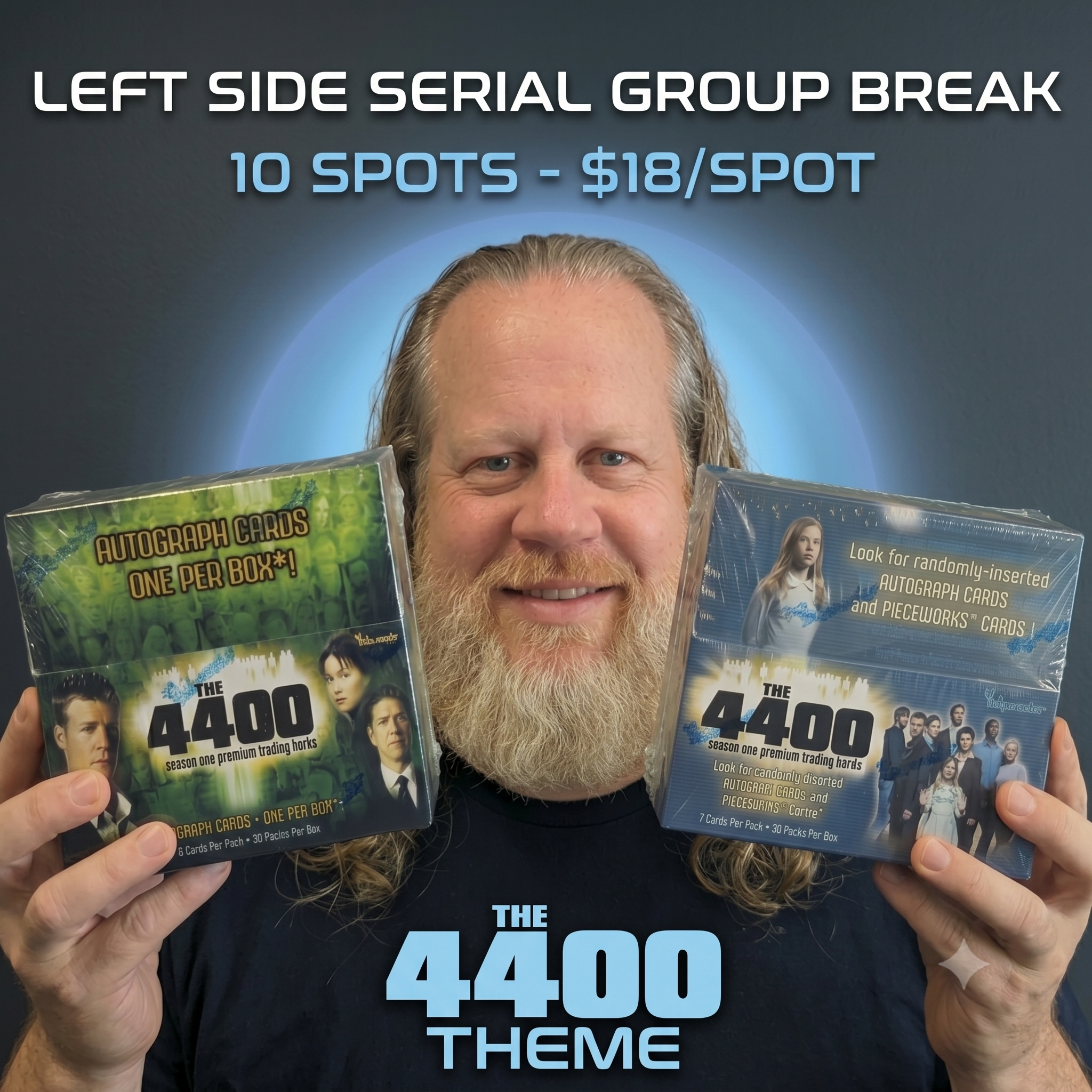 GB #047 - The 4400 Season 1 and 2 Hobby Box Group Break - 1 Hobby box of The 4400 Season 1 & Season 2 by Inkworks - Left side Serial Group Break