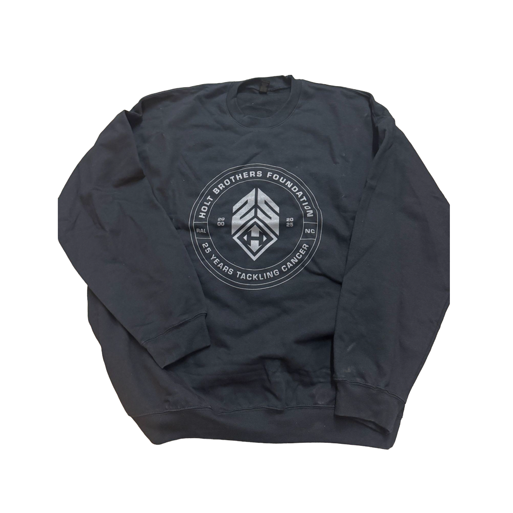 Black 25th Anniversary Crewneck