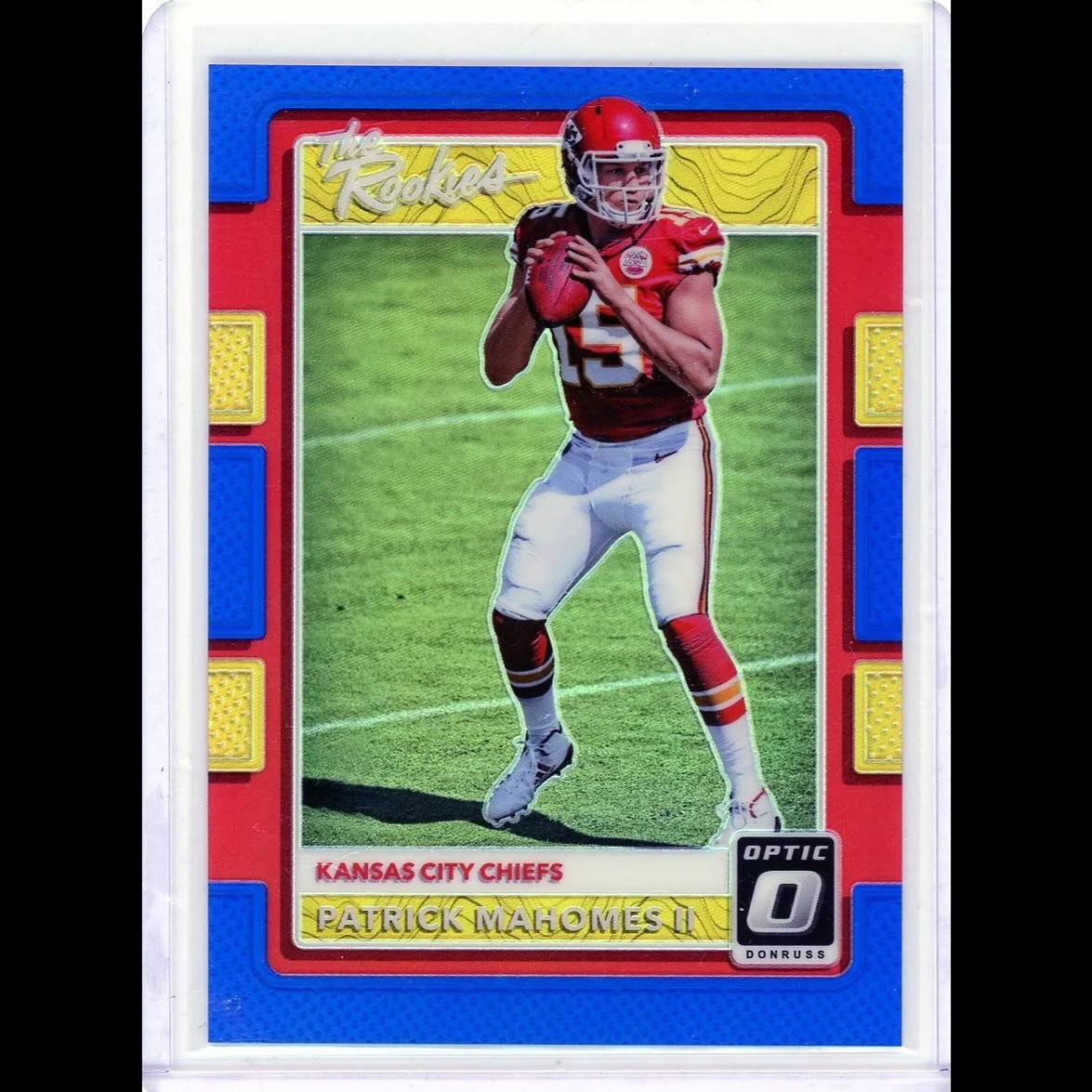 💥 Daily Inventory Drop 💥
2017 Donruss Optic &ldquo;The Rookies&rdquo; Patrick Mahomes II /149

Numbered to just 149 copies, this Optic rookie shines as one of Mahomes&rsquo; most sought-after early cards. A true modern classic with that signature K