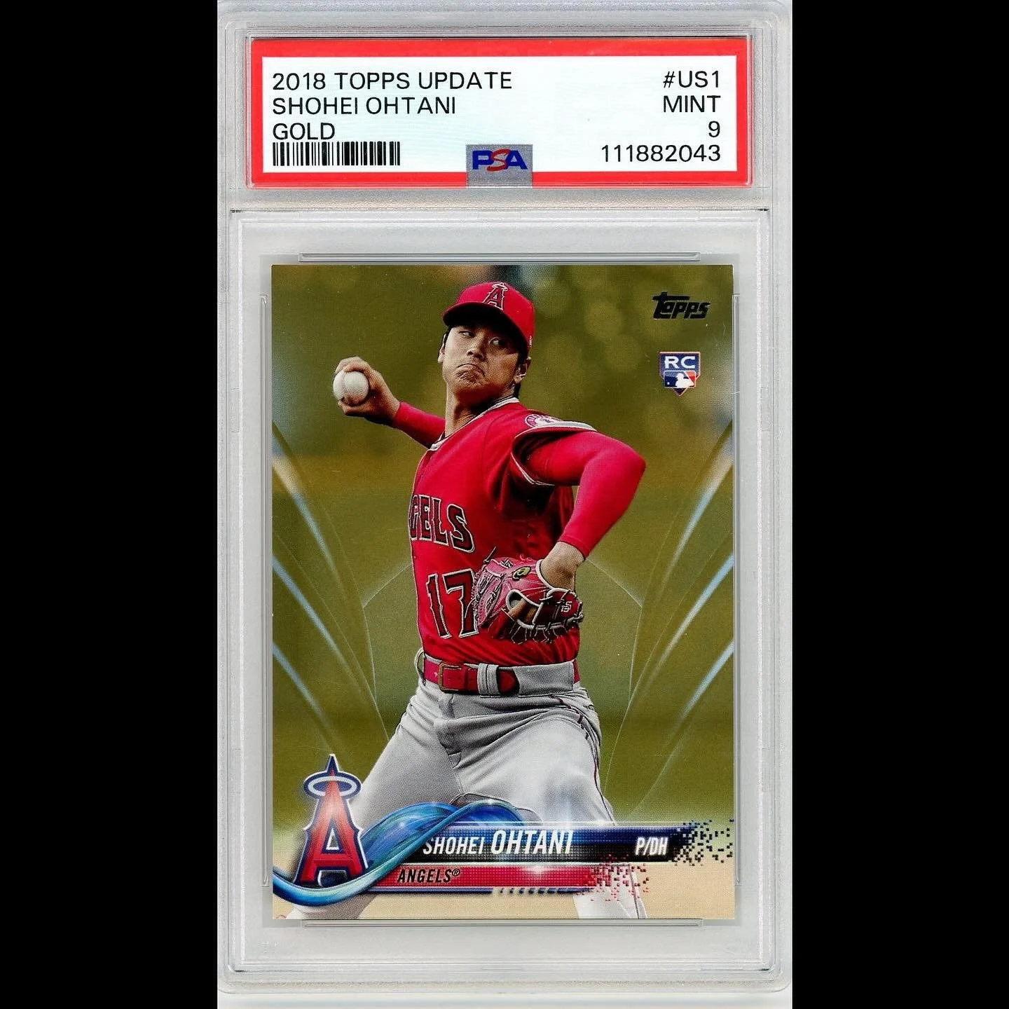 💥 Daily Inventory Drop 💥
2018 Topps Update Shohei Ohtani Gold /2018 

A true modern classic &mdash; Ohtani&rsquo;s Gold parallel rookie from his debut season, numbered /2018.
This card marks the beginning of one of baseball&rsquo;s greatest two-way