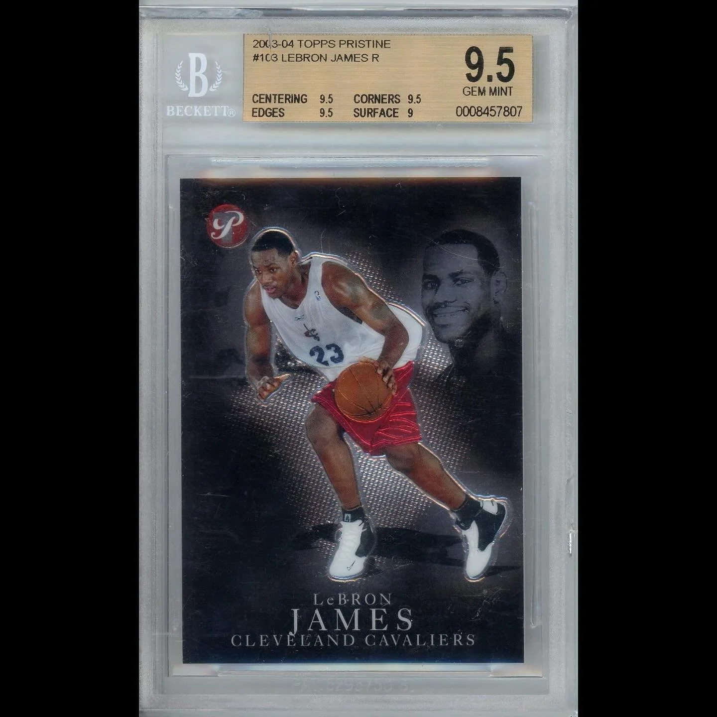 🔥 Daily Inventory Drop 🔥
2003-04 Topps Pristine LeBron James Rookie /500 &ndash; BGS 9.5 GEM MINT

An all-time icon, an all-time card.
This Topps Pristine /500 rookie captures King James before he even took his first NBA dribble &mdash; graded a st
