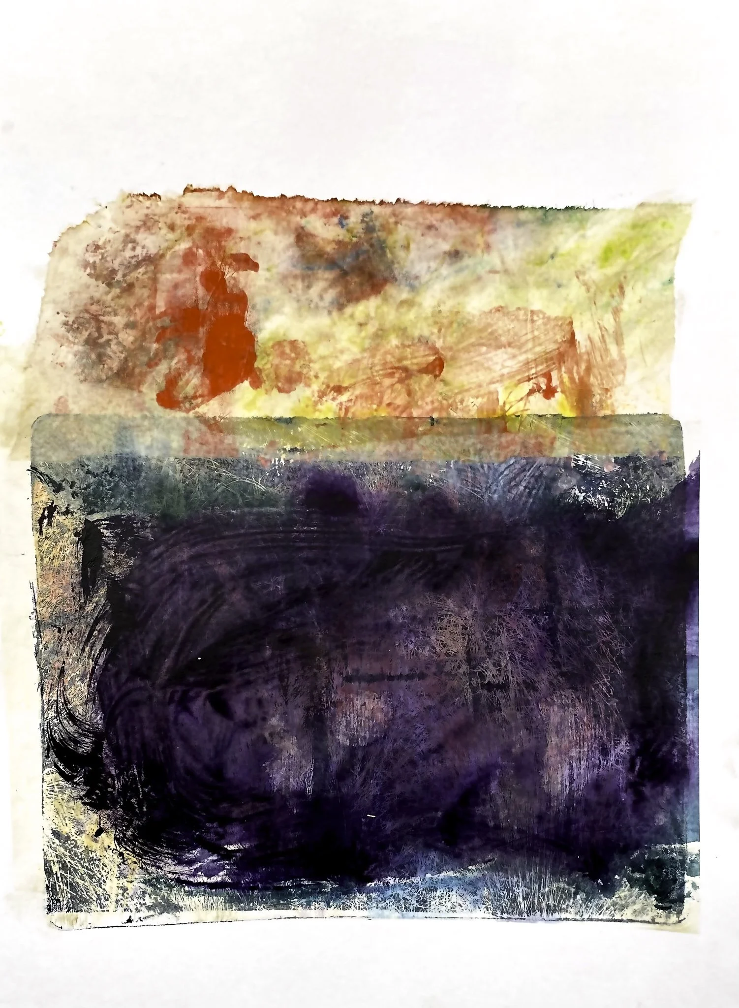 ‘Horizon (Next)’, Ink, Acrylic on Paper, 300mm x 320mm, 2026