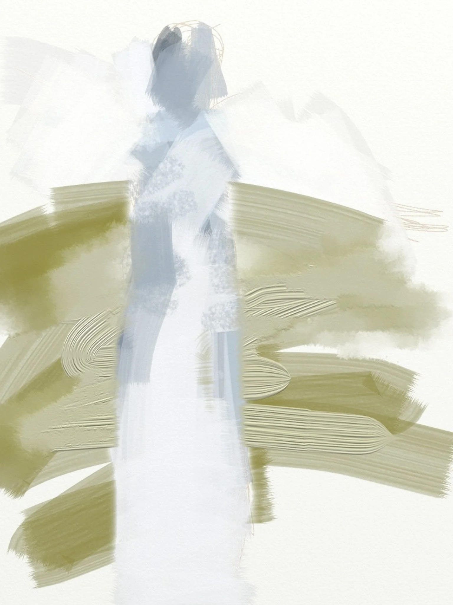 ‘Woman looking back’, Digital painting, 2015