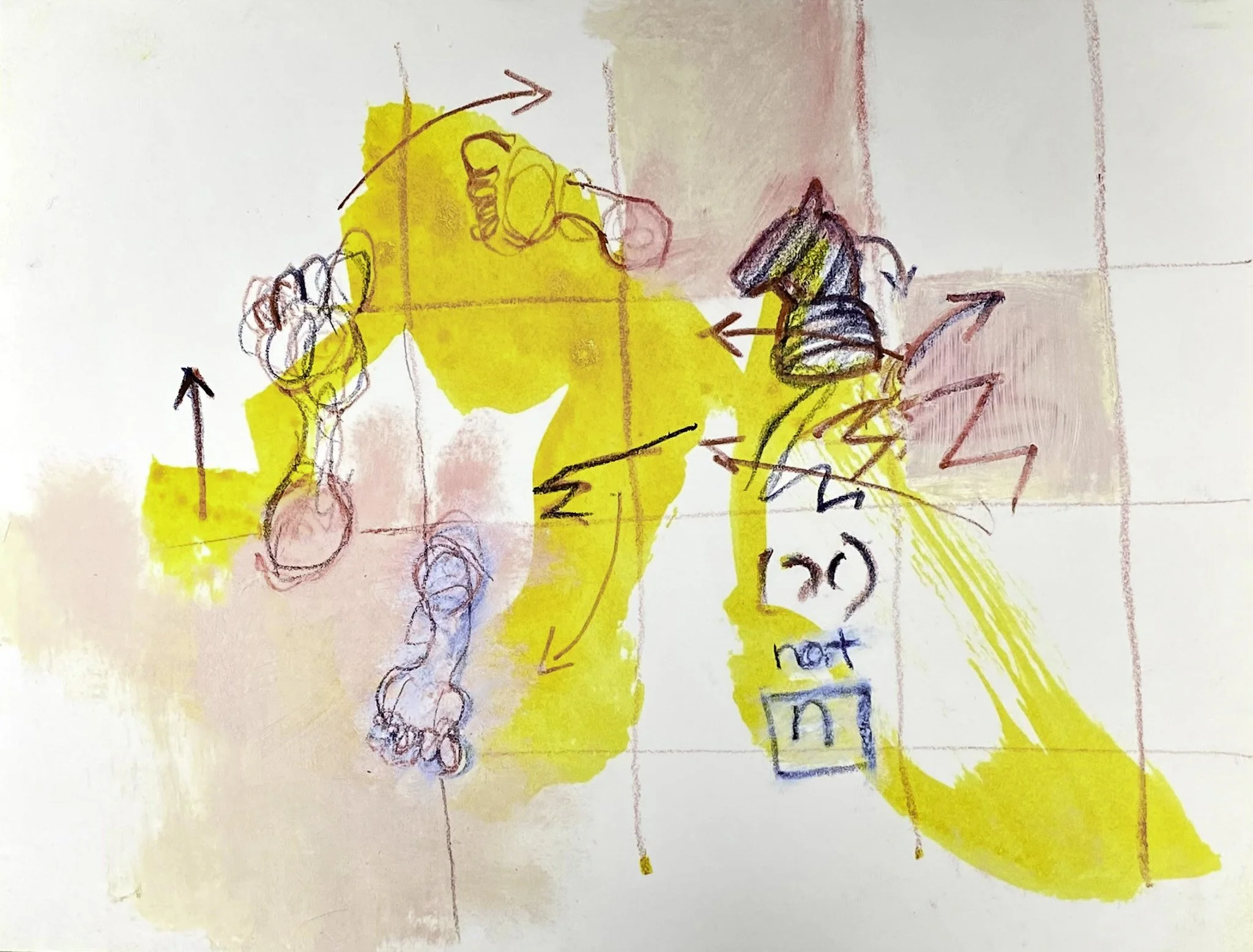 ‘Calculations (Night Moves)’, Ink, Pencil on Paper, 190 x 145 mm, 2026