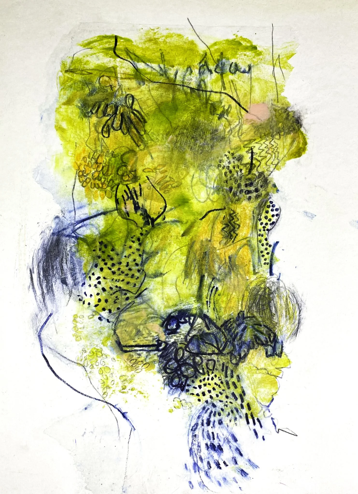 ‘Pathless Path’, Ink Pencil, Acrylic on Paper Board, 260mm x 360mm, 2026