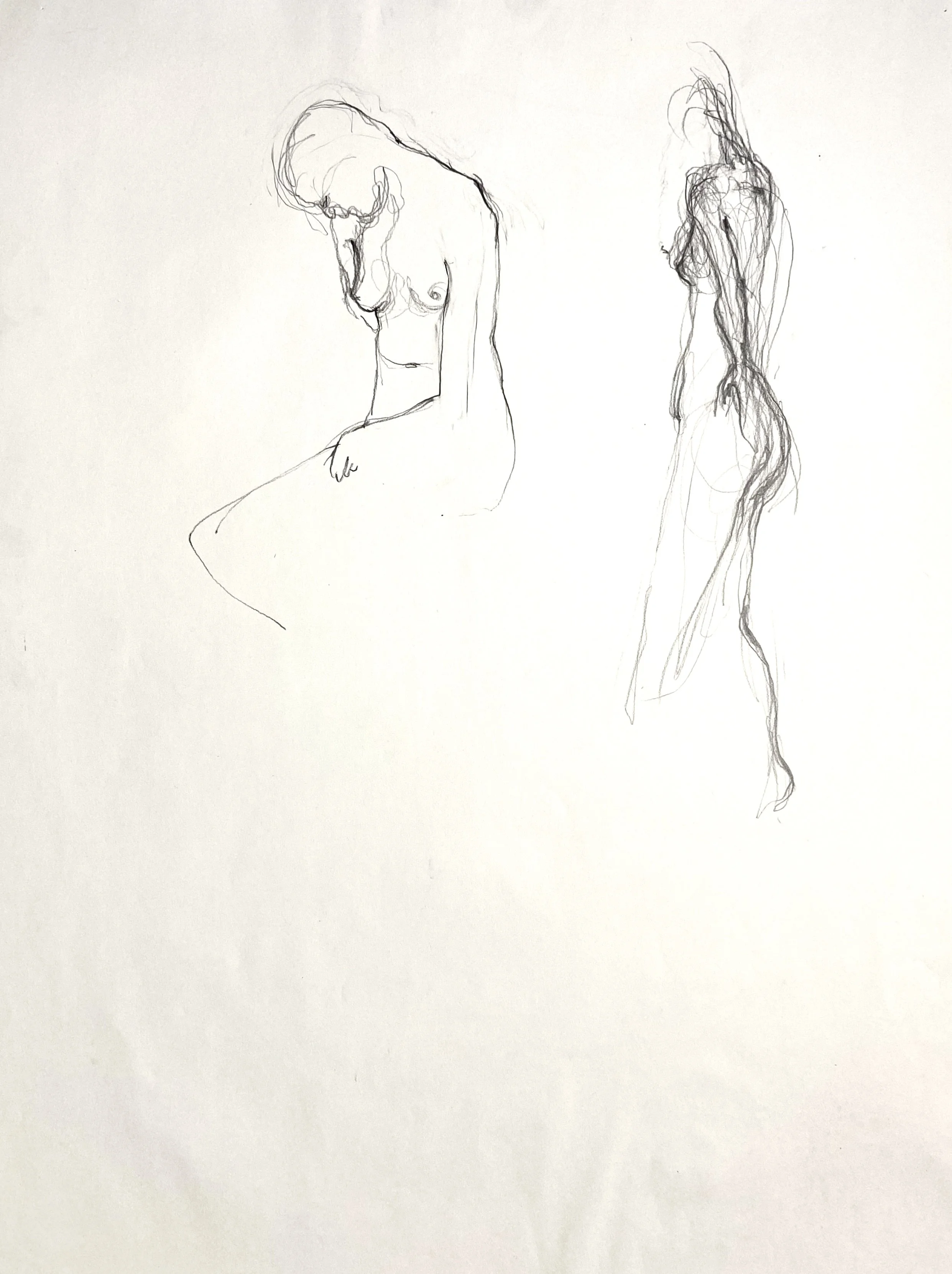‘Untitled Figure Study’ UniSA, Graphite on Paper, 420mm x 620mm, 1993