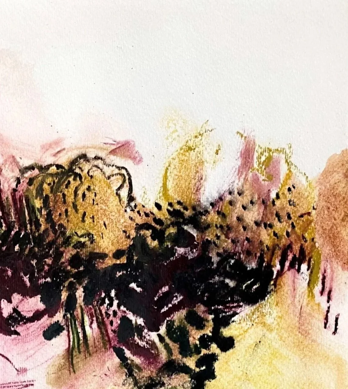 ‘Untitled Landscape (Turbulence)’ Ink on Paper, 200 x 220mm, 2025