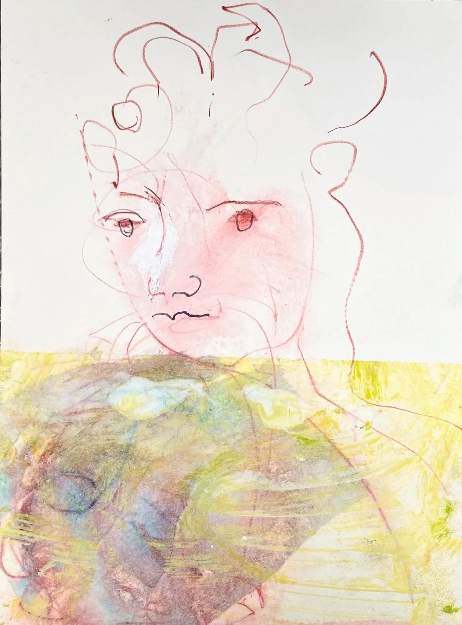 ‘Liminal’, Ink, Acrylic on Rag Board, 200 x 290 mm, 2026