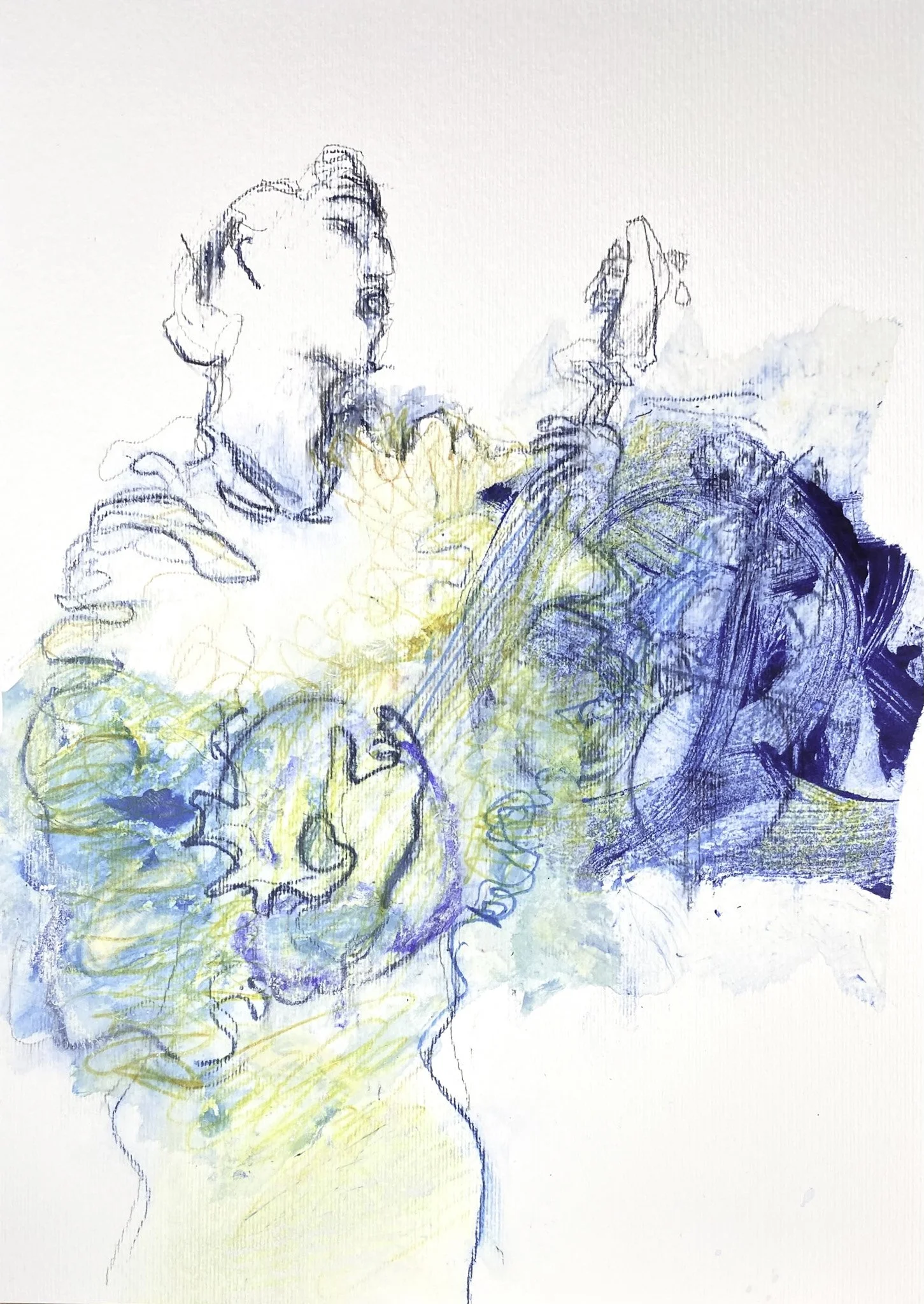 ‘Daumier Jam’ Ink, Acrylic, Graphite on Paper, 297mm x 420mm, 2026