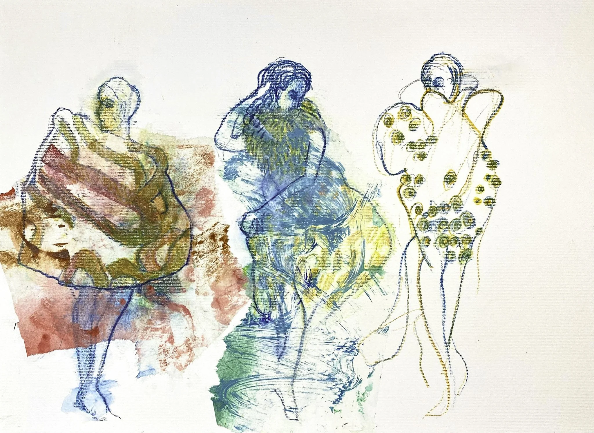 F F F Fashion’, Ink, Acrylic on Paper, 400mm x 300mm, 2026