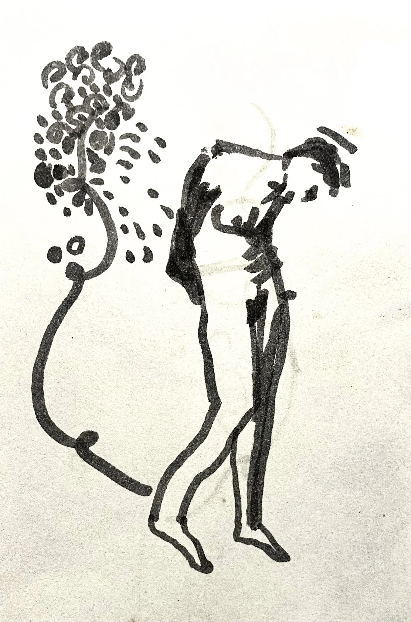 ‘Sketchbook (Expulsion From The Garden)’, Ink on Paper, 150 x 250mm 1980s