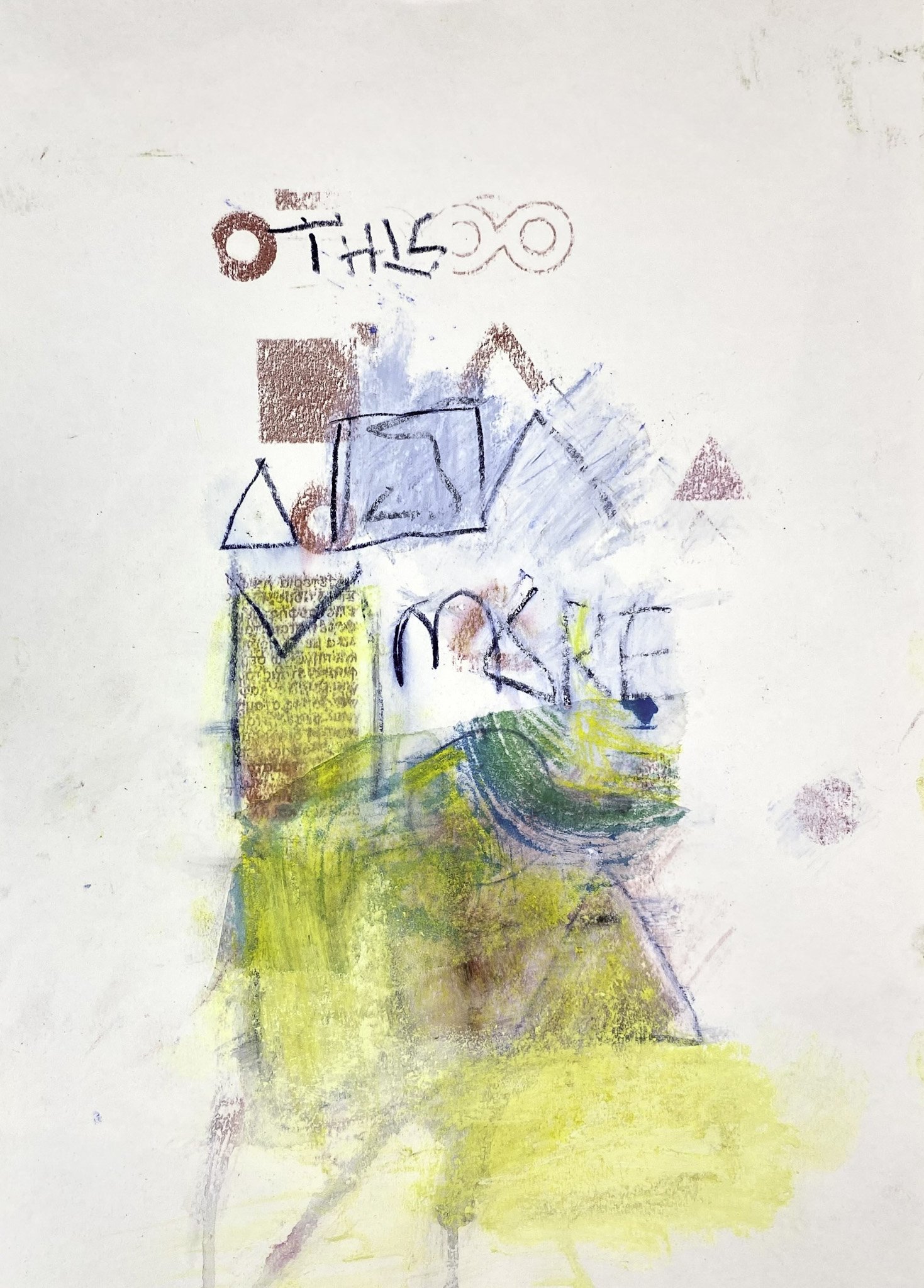 ‘This is More’, Mixed Media on Rag Board, 300 x 400 mm, 2026