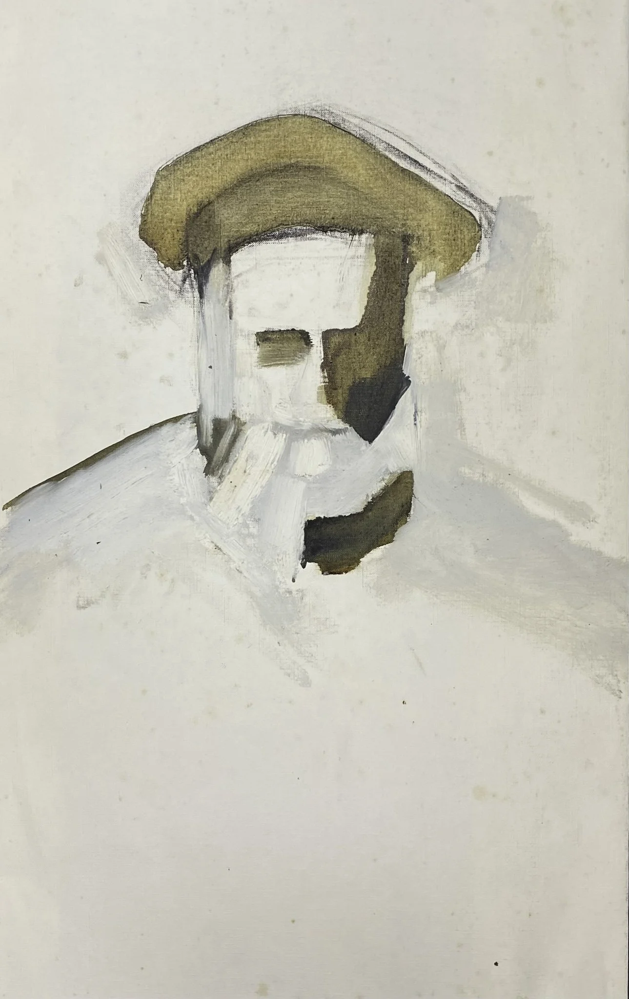 ‘Study’ (Old master portrait)- Stanley Street, Oil on Paper, 380mm x 600mm, 1980s