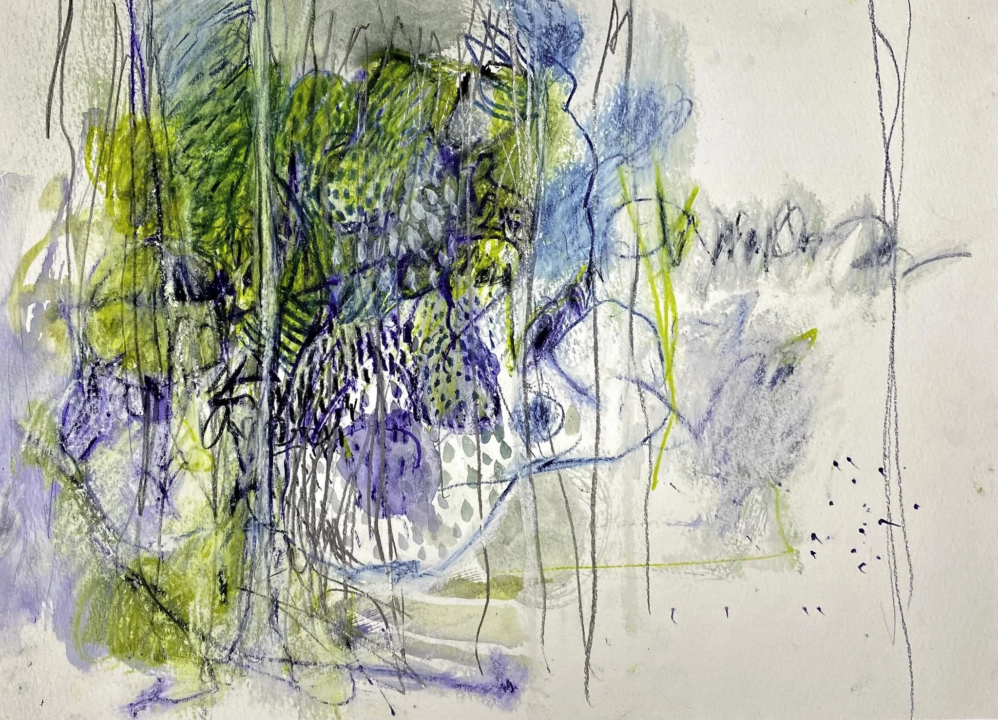 ‘The Wood (not the trees), Ink Pencil on Paper, 420 x 300 mm 2026