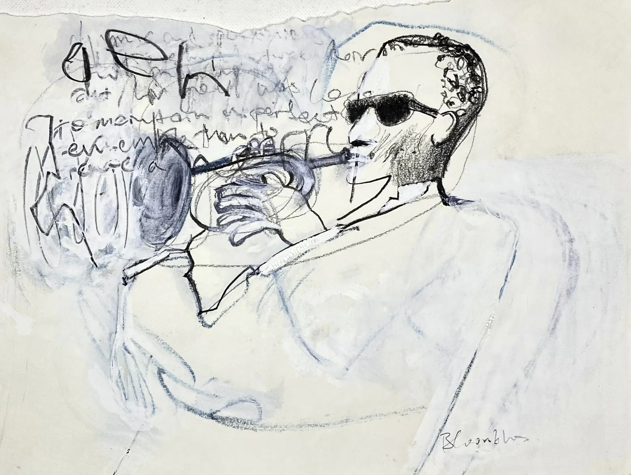 ‘Aeh!’, Gouache, Graphite on Paper, 265 x 210mm, 1994