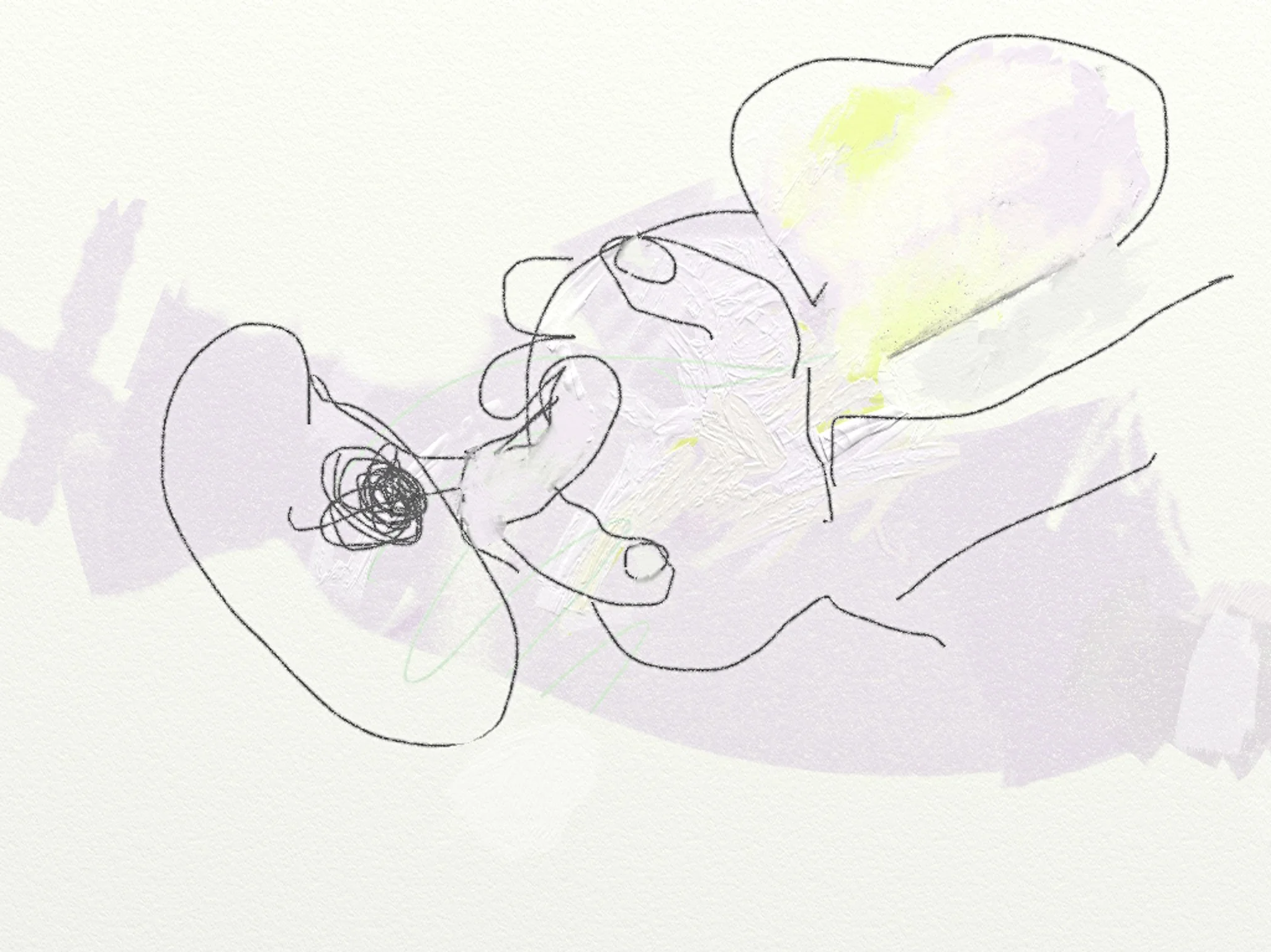 ‘I ❤️ trumpet’, iPad drawing, 2020s
