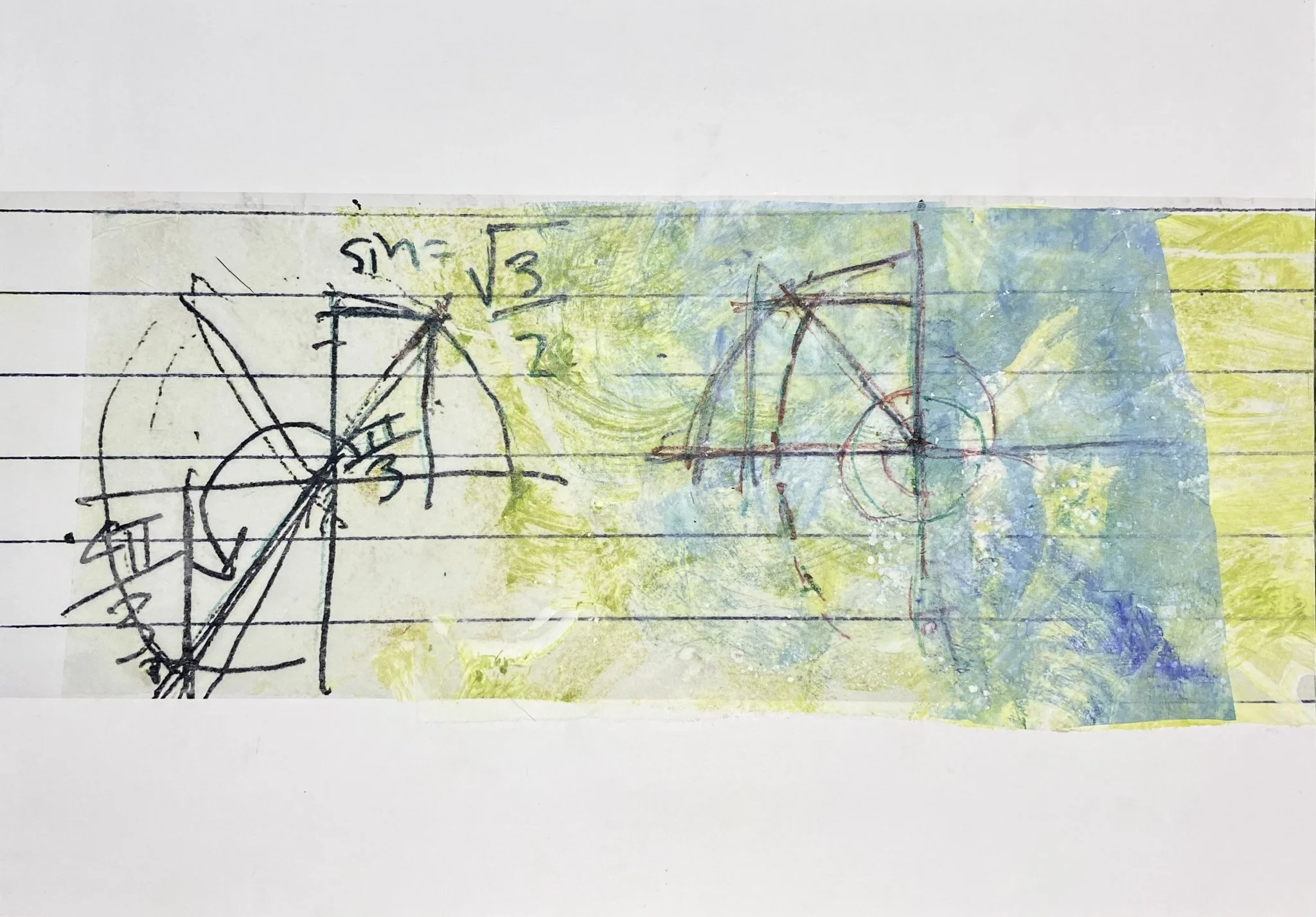 ‘Art for ARt’s Sake’, Mono-print, Acrylic, Ink on Paper, 420 x 300 mm 2026