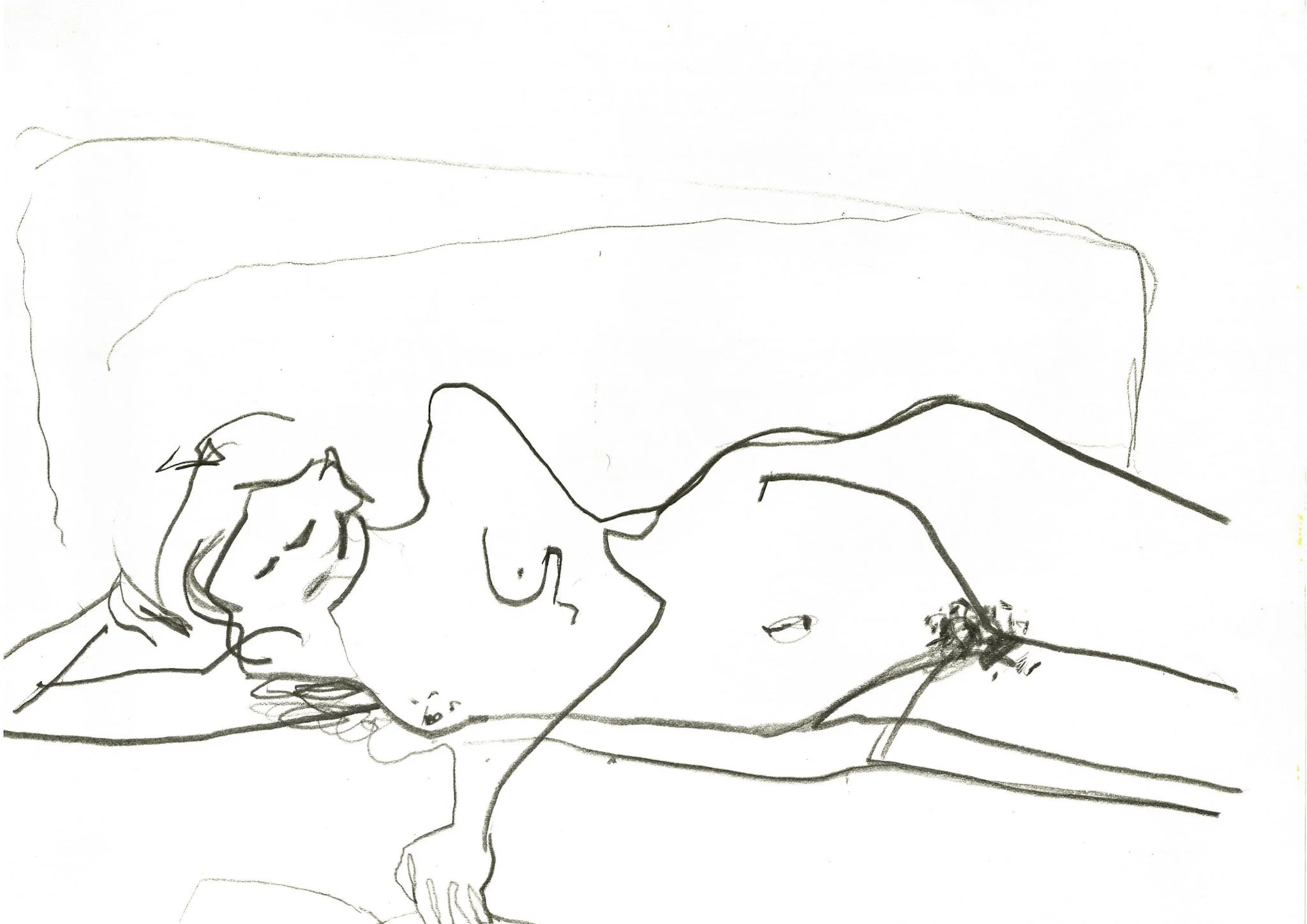 ‘Woman Reading’, Graphite on Paper, 300 x 210 mm, 1980s