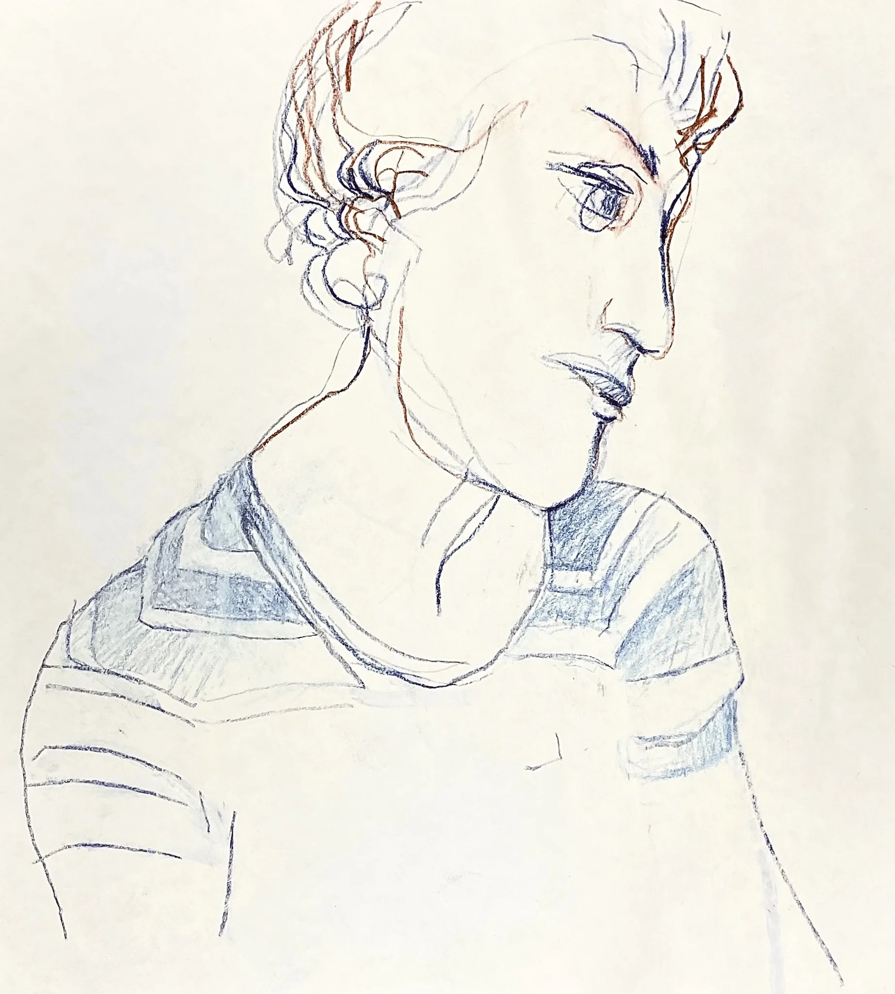 Study (Young Man), Pencil on Paper, 260 x 290 mm 2026