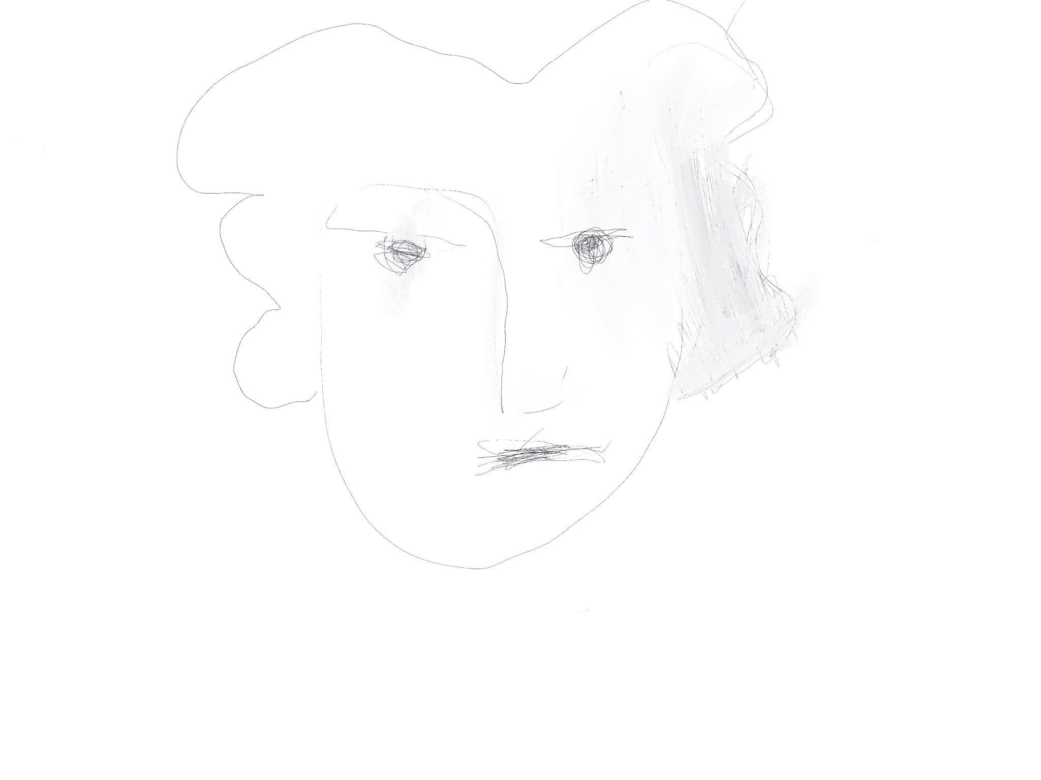 ‘Untitled (Woman’s face)’ iPad drawing 2010’s
