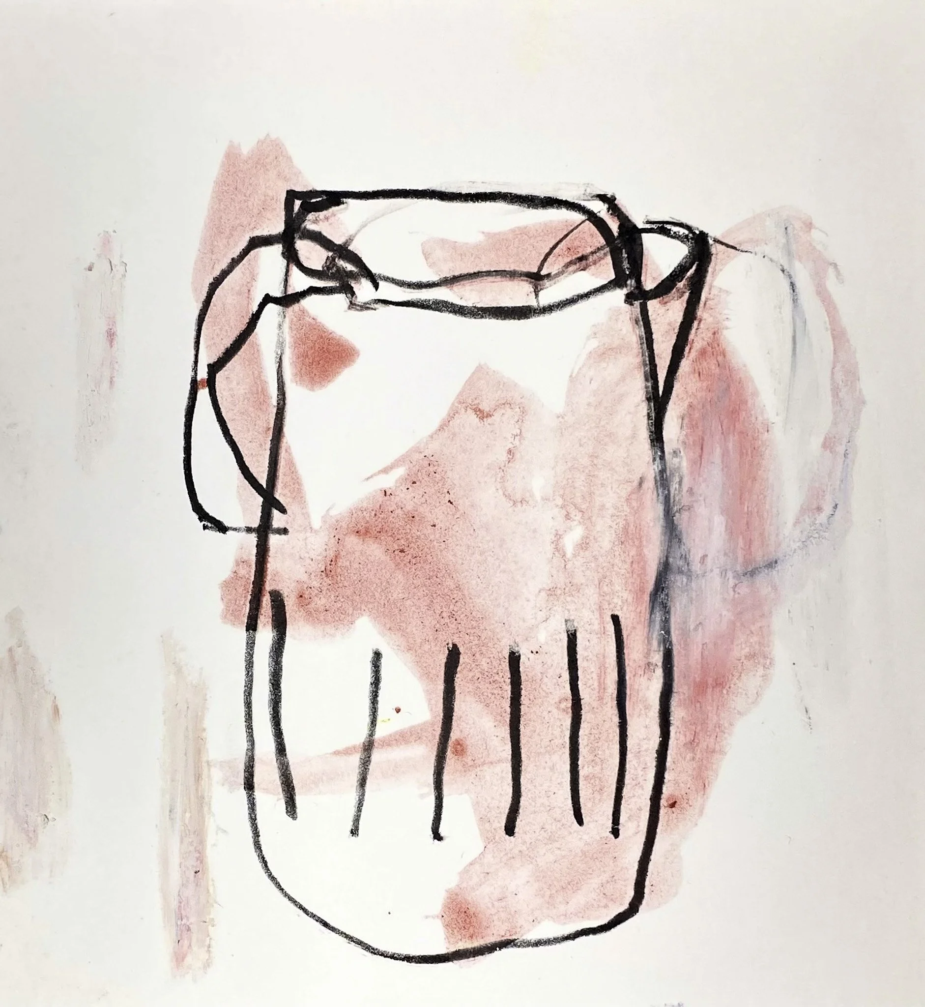 ‘Untitled (Kettle), Gouache, Ink on Rag Board, 160 x 180 mm, 2026