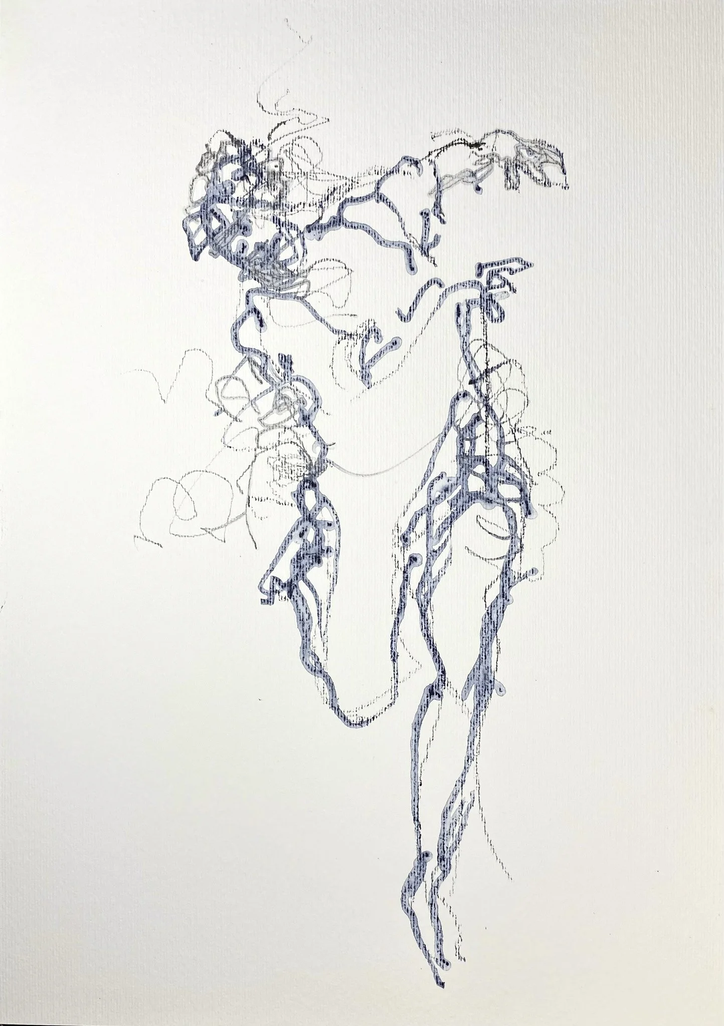 ‘Study (Figure, Old Master)’ Ink, Graphite on Paper, 297mm x 420mm, 2026