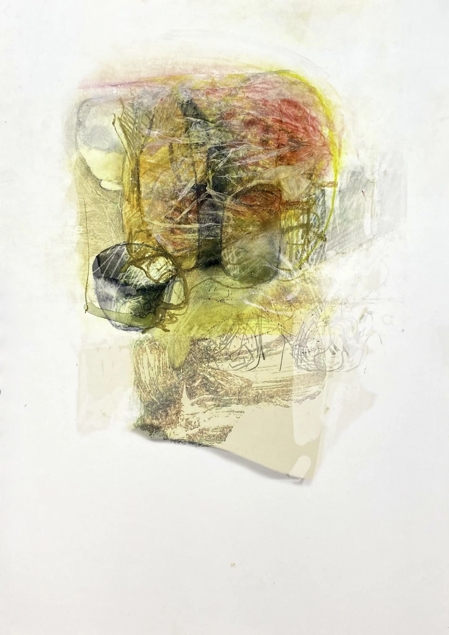 ‘Still-life (Fragment)’, Mixed-media on Paper, 297mm x 420mm, 2026