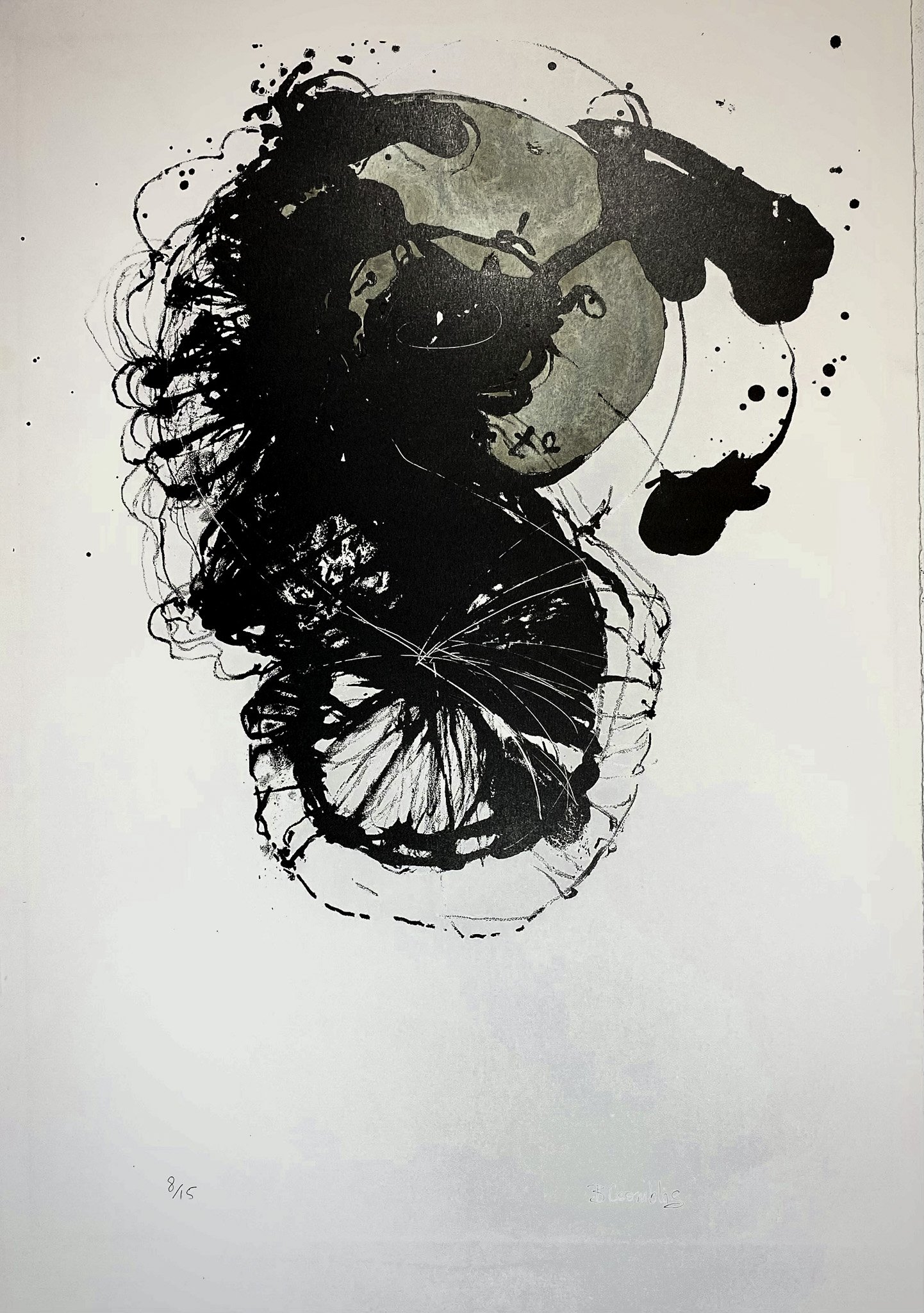 ‘Protean’ Lithograph, 8/16, 350mm x 510mm, 1990s