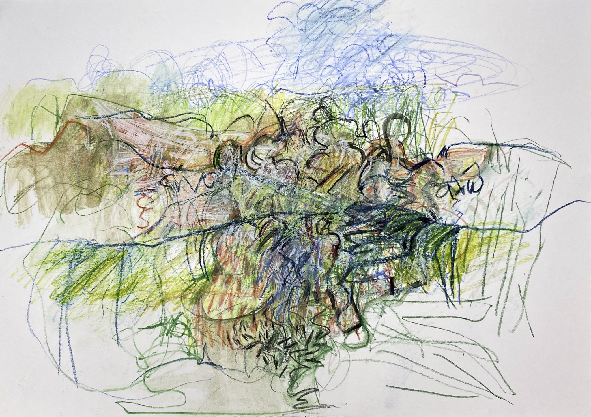 ‘A Valley Further On’, Pencil, Ink, Watercolour on Paper, 420 x 300 mm 2026