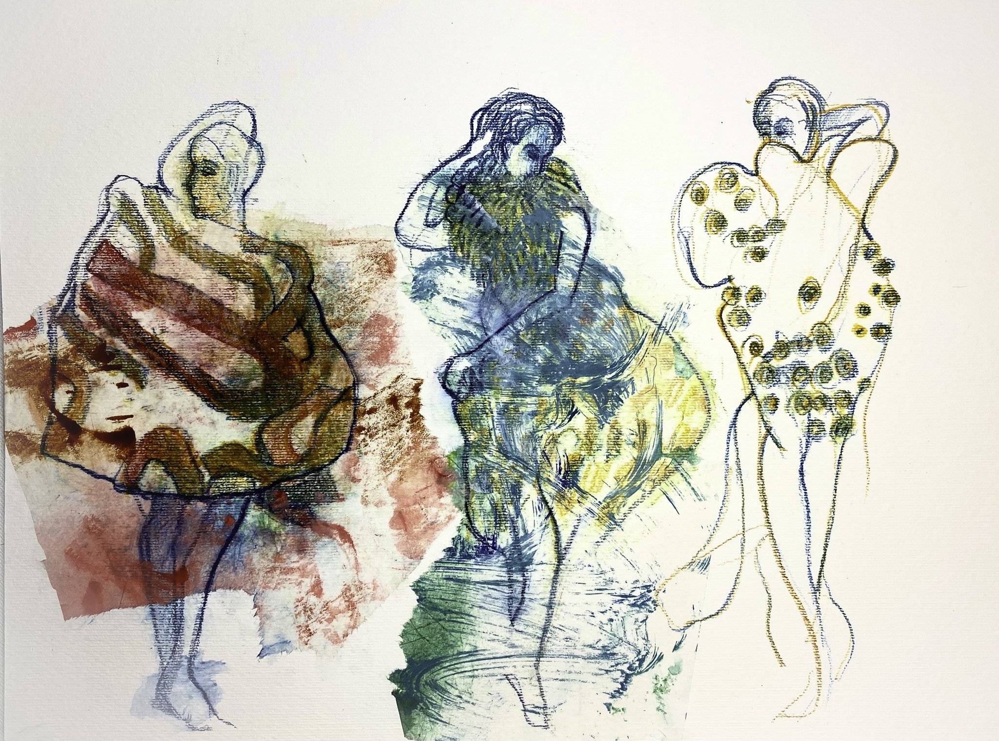F F F Fashion’, Ink, Acrylic on Paper, 400mm x 300mm, 2026