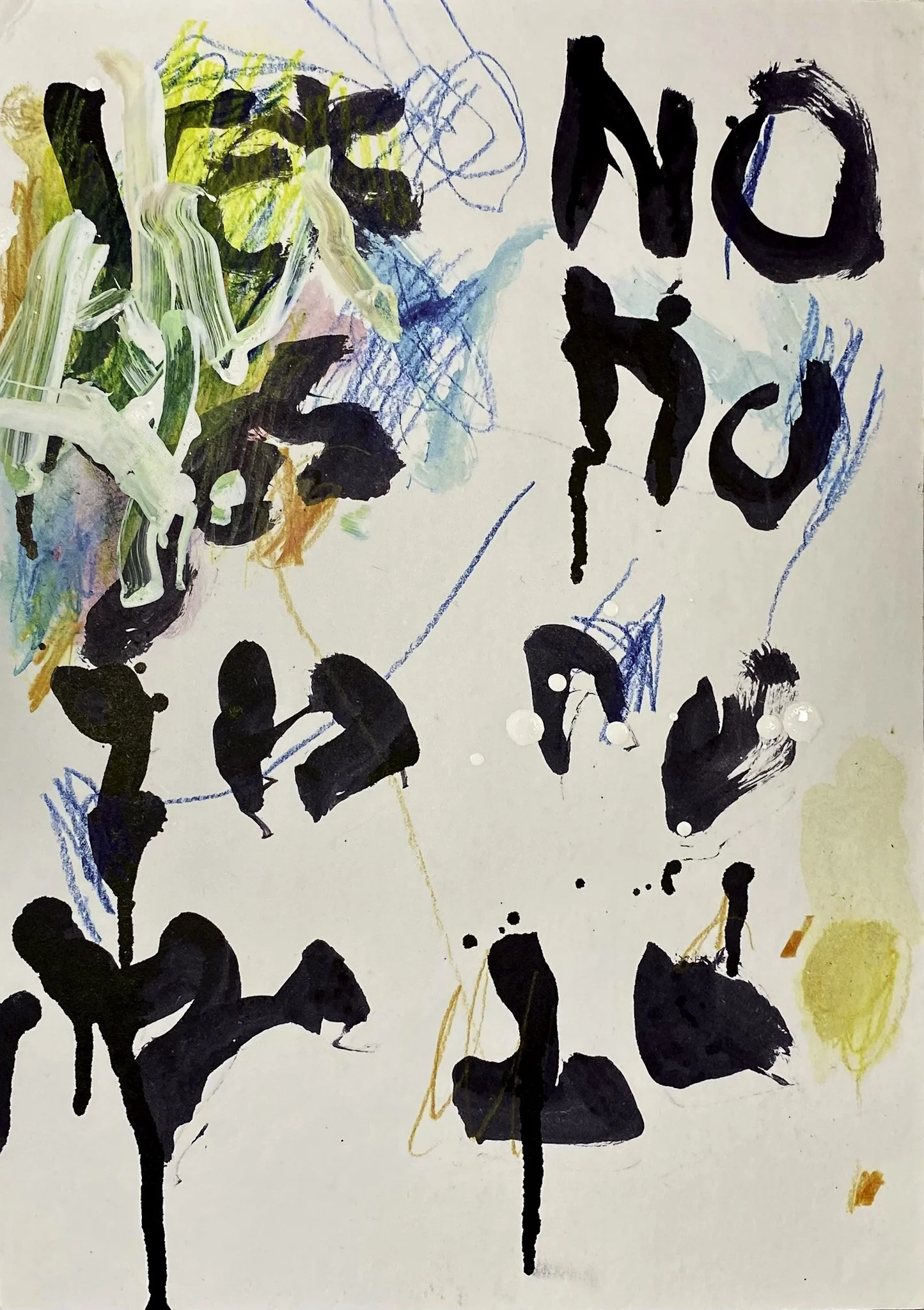 Meditation (Equanimity), Ink, Acrylic on Card, 300 x 210 mm, 2026