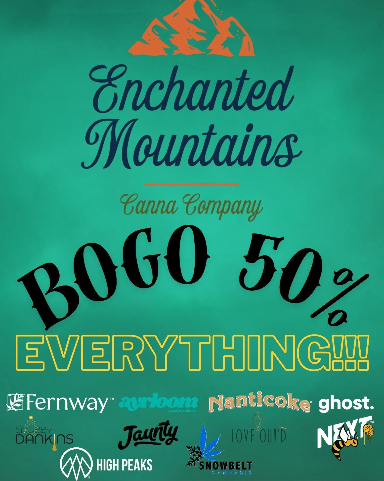 🚨Sale Alert!🚨

Starting today everything in store is buy one get the lesser priced item at 50% off!

Stop in, Say High and get some great deals!