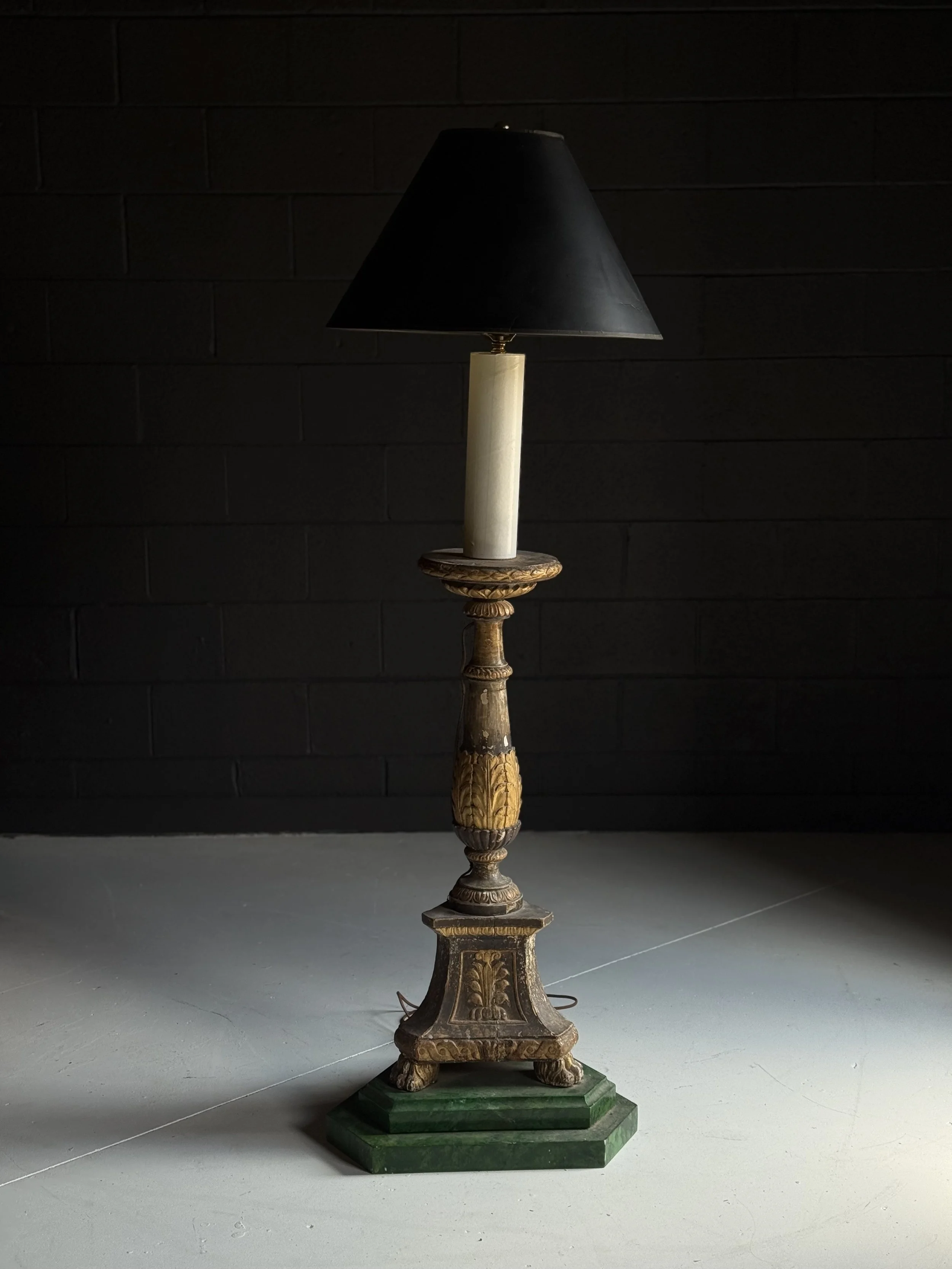 Neoclassical Carved Floorlamp, 19th Century