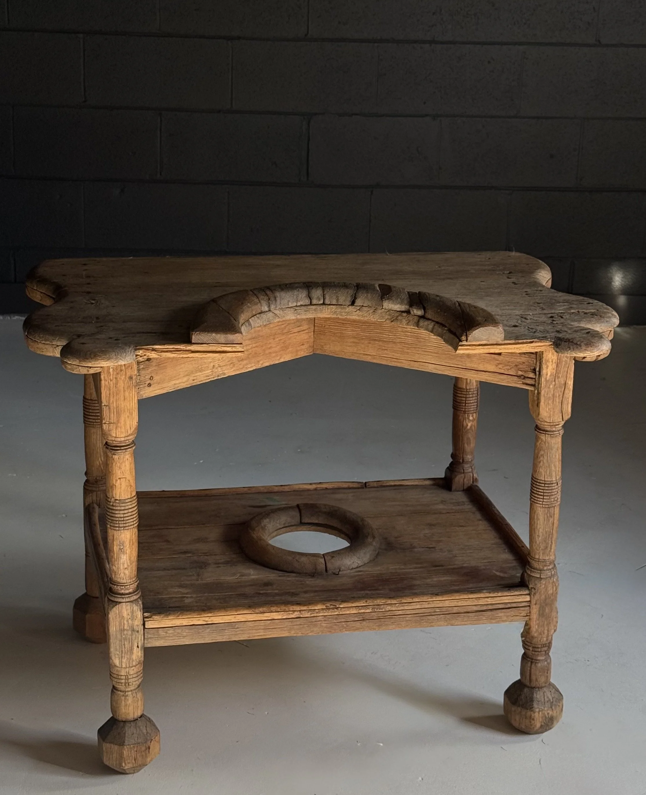 Primitive Washstand Table, France