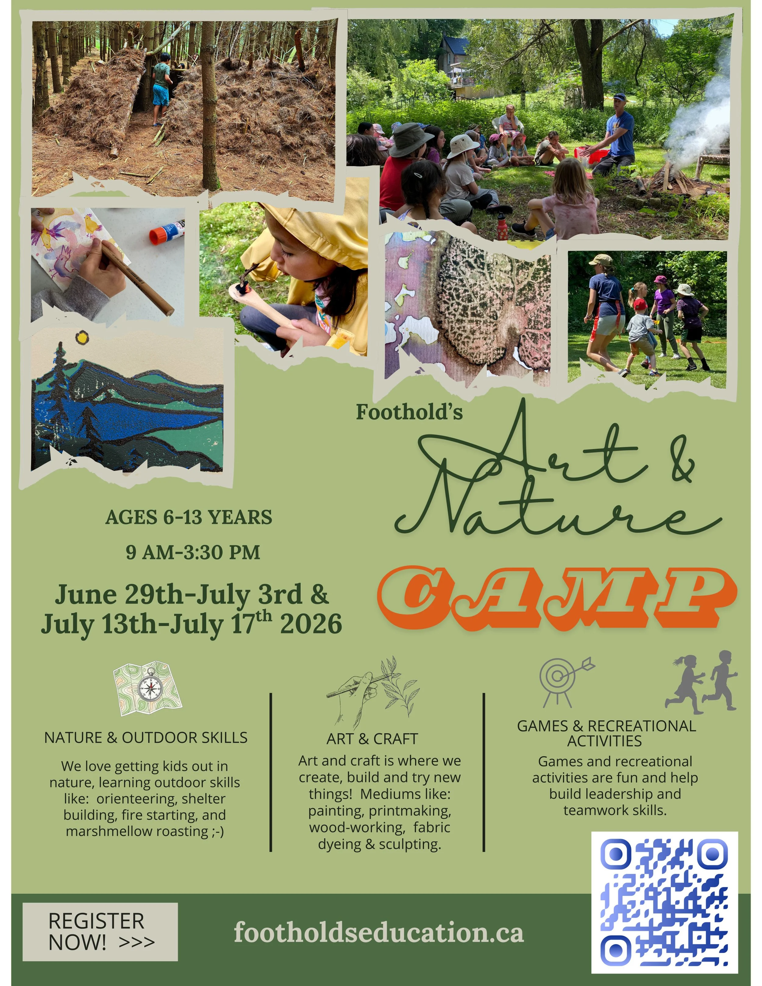 Art &amp; Nature Camp -Week 1, Holland Centre Campus (SPACES REMAINING -email to inquire)