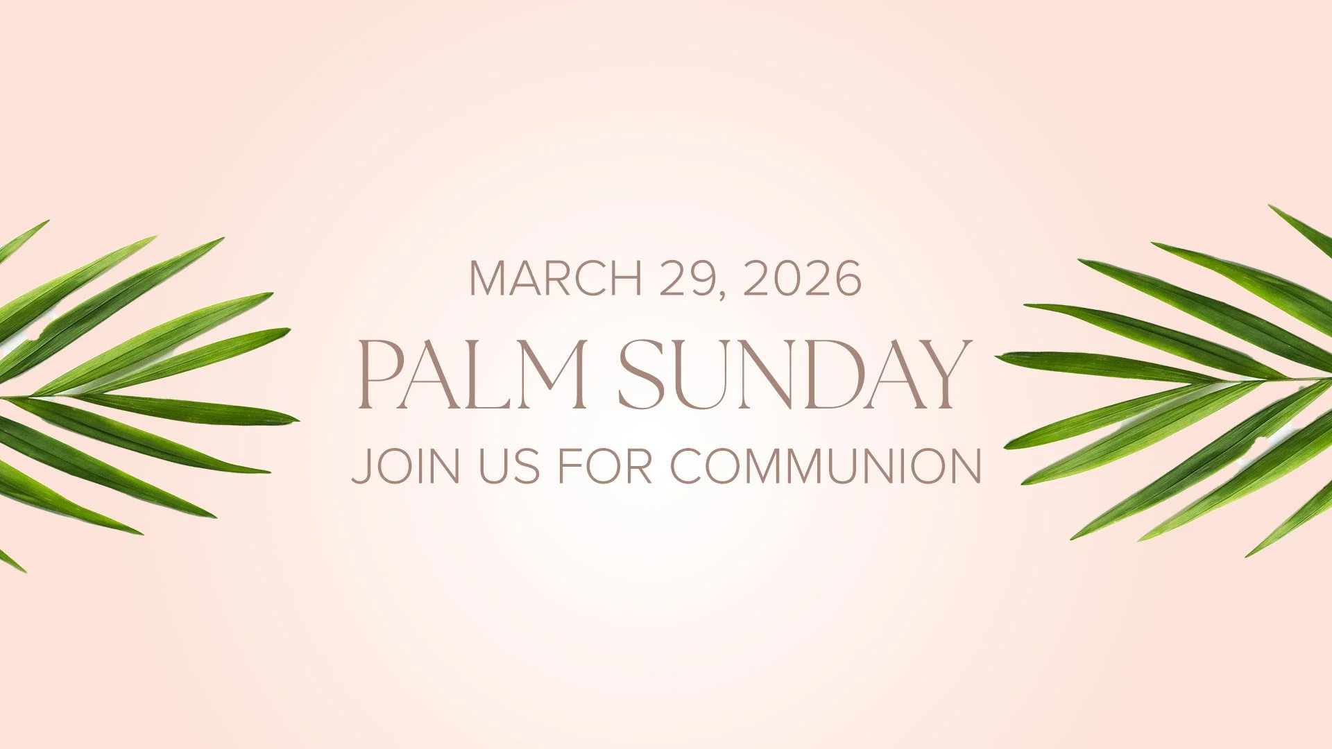 Palm Sunday