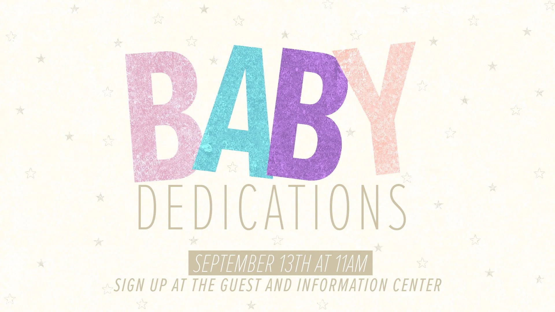 Baby Dedications