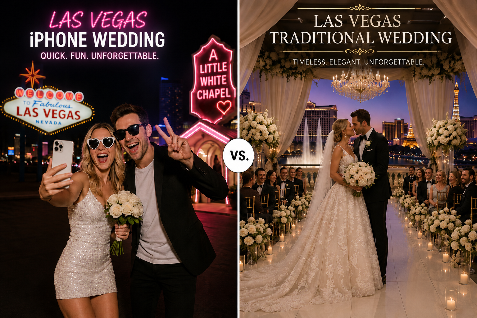 iPhone Wedding vs Traditional Wedding in Las Vegas